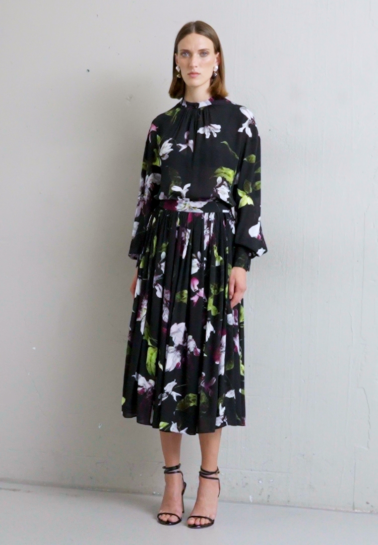 PLEATED MIDI LENGTH SKIRT - Pleated skirt