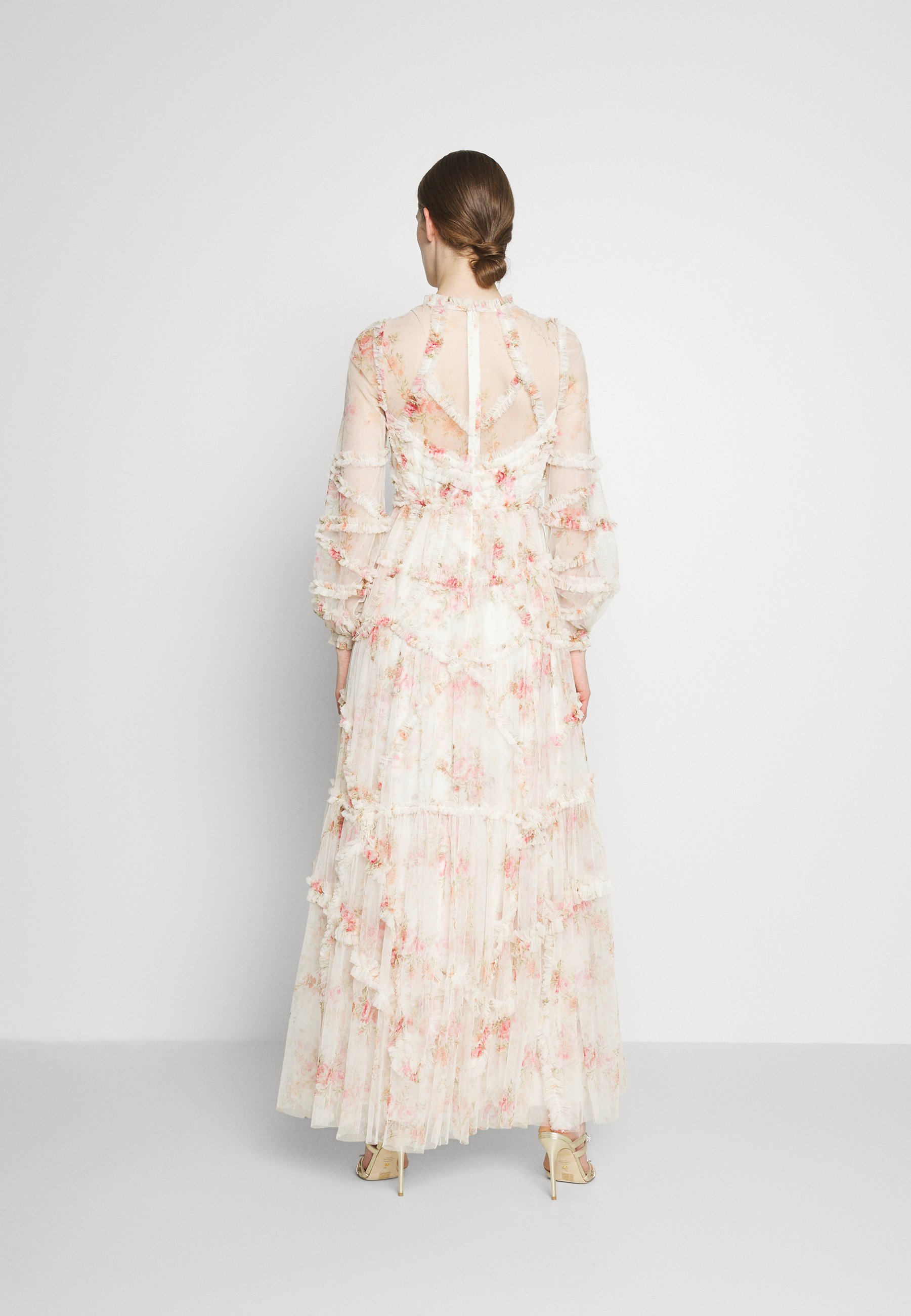 TRAILING BLOOMS RUFFLE GOWN - Occasion wear