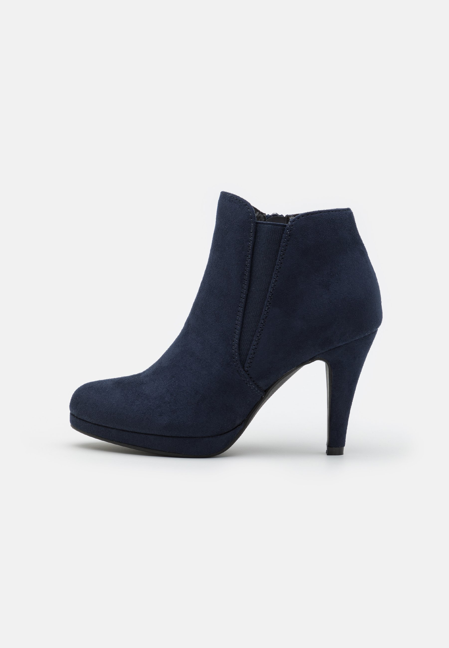 High heeled ankle boots