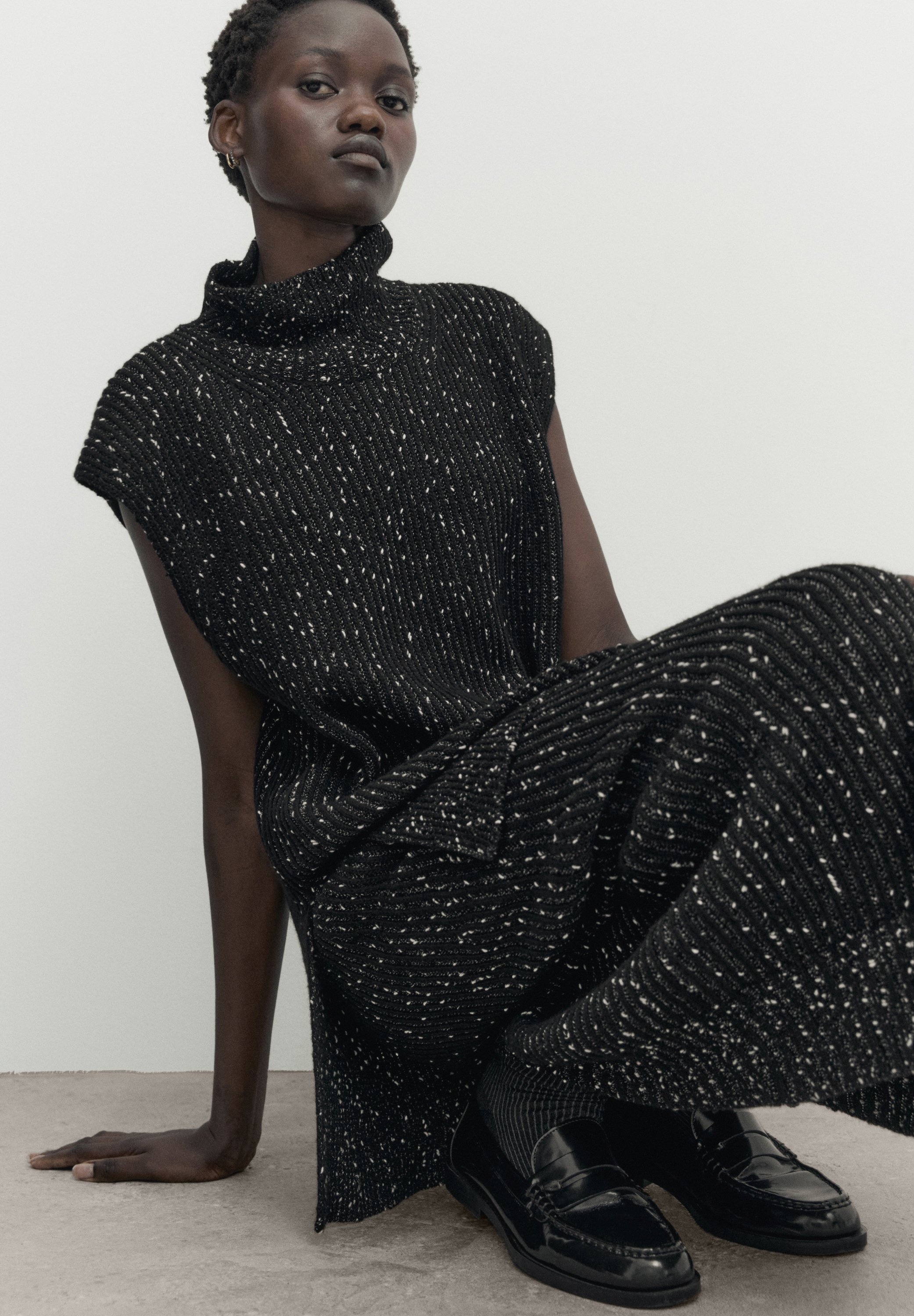 LONG MOULINÉ - Maxi skirt