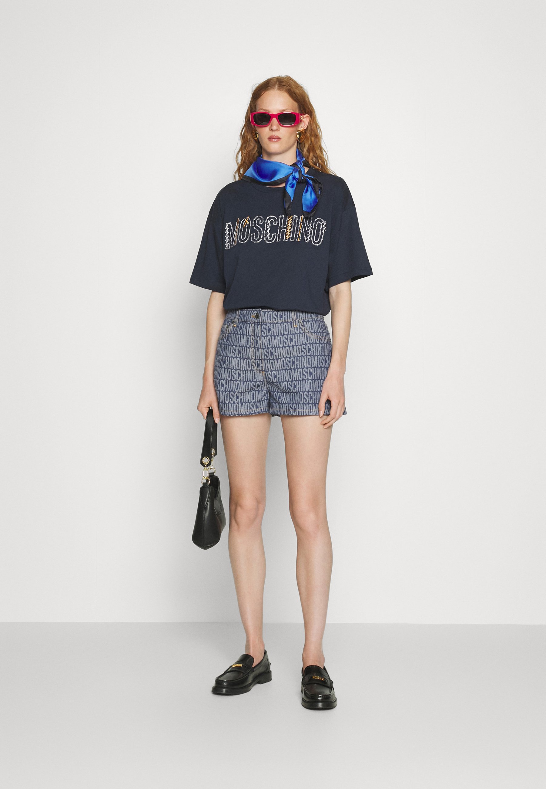 LOGO - Denim shorts