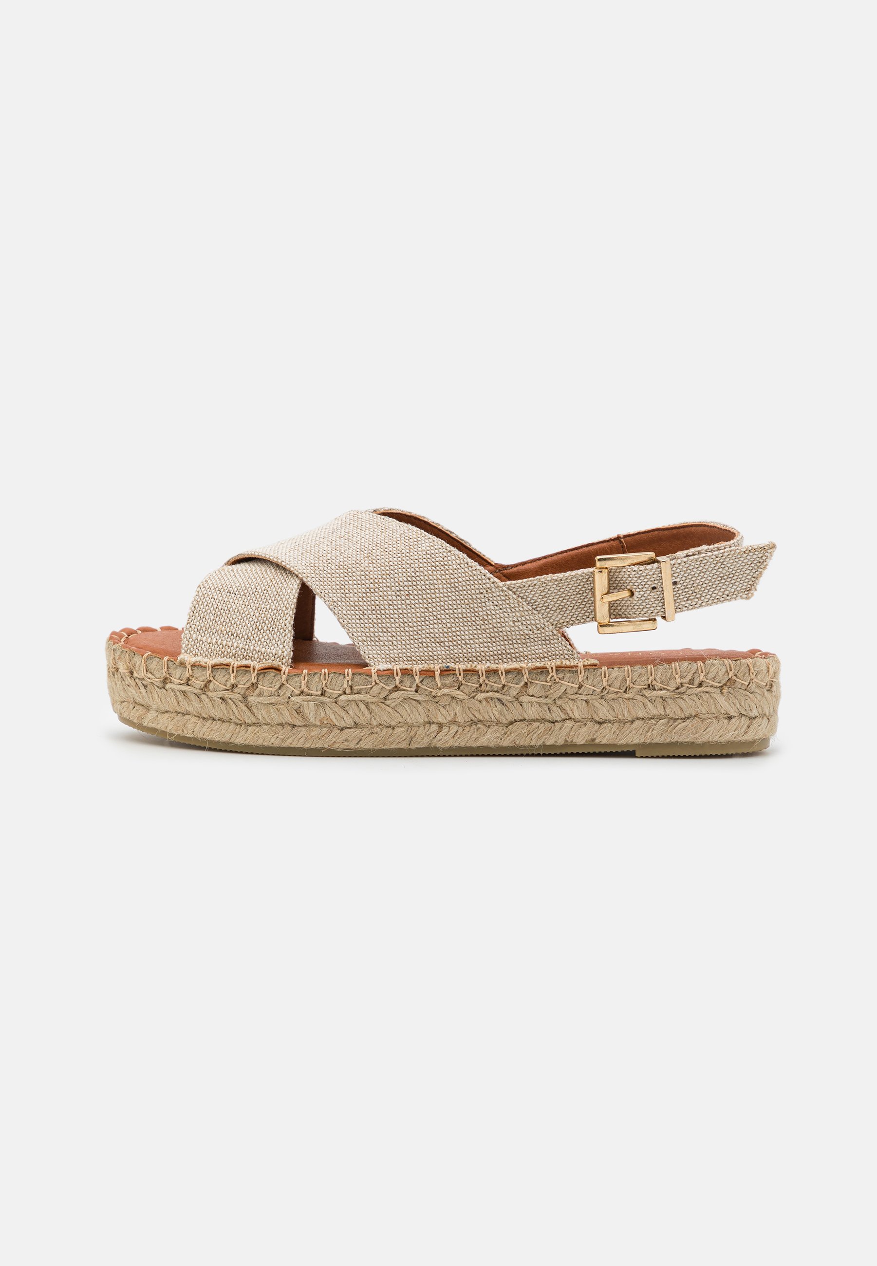 CROSSED PLATFORM BICOLOR - Platform sandals