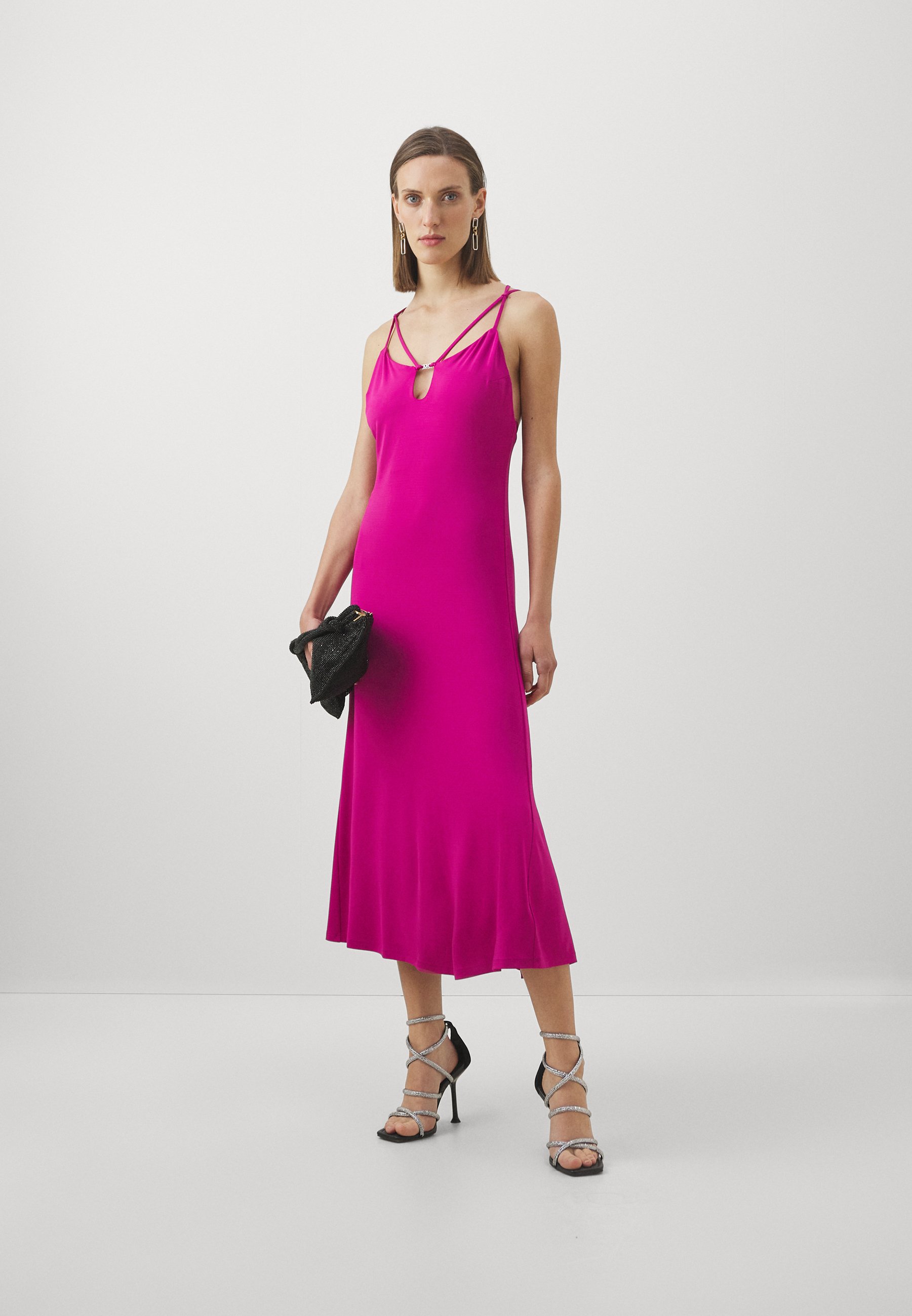 SOLID STRAPPY MIDI DRESS - Cocktail dress / Party dress