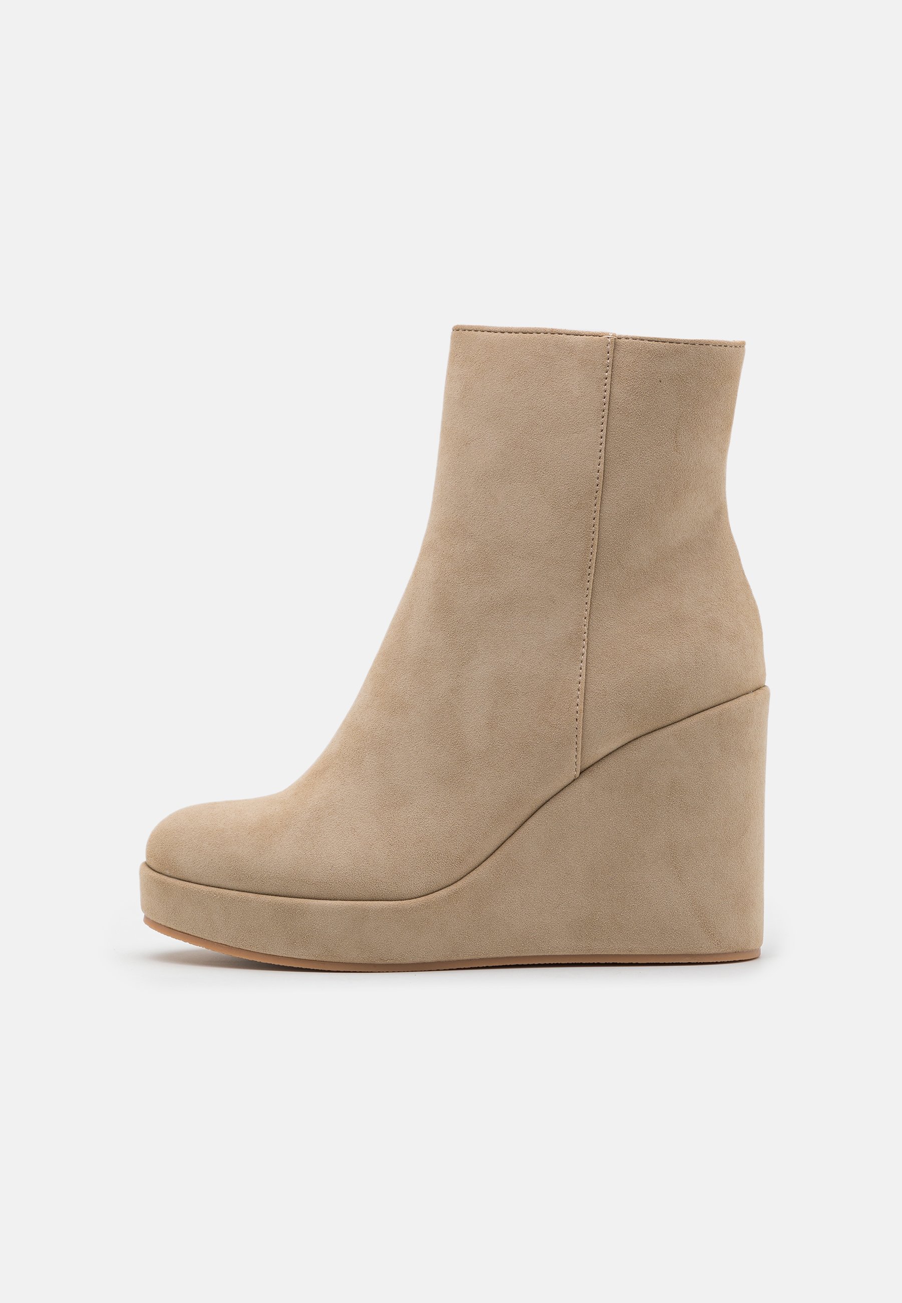 High heeled ankle boots