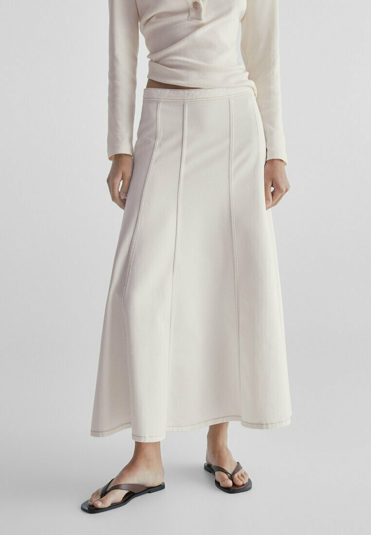 HIGH-WAIST PANELLED - Maxi skirt
