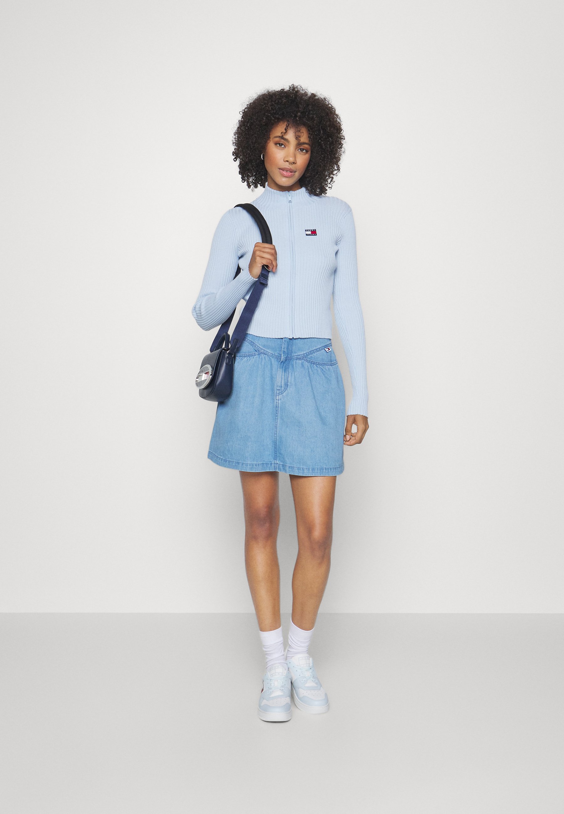 CHAMBRAY MINI SKIRT - A-line skirt