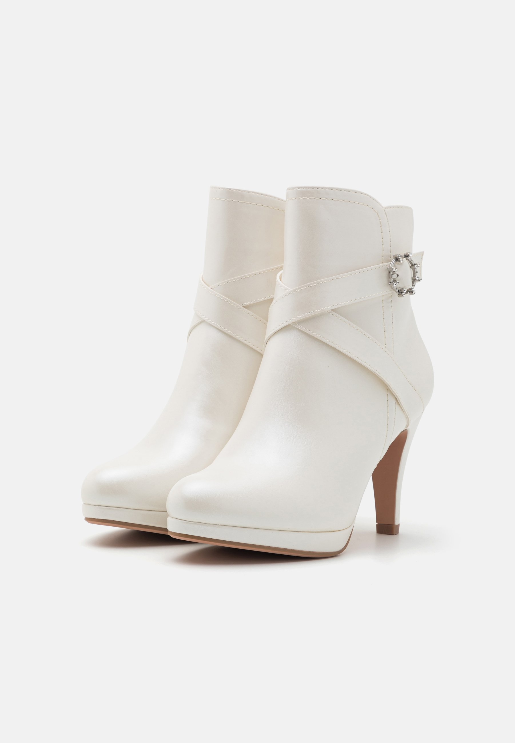 High heeled ankle boots