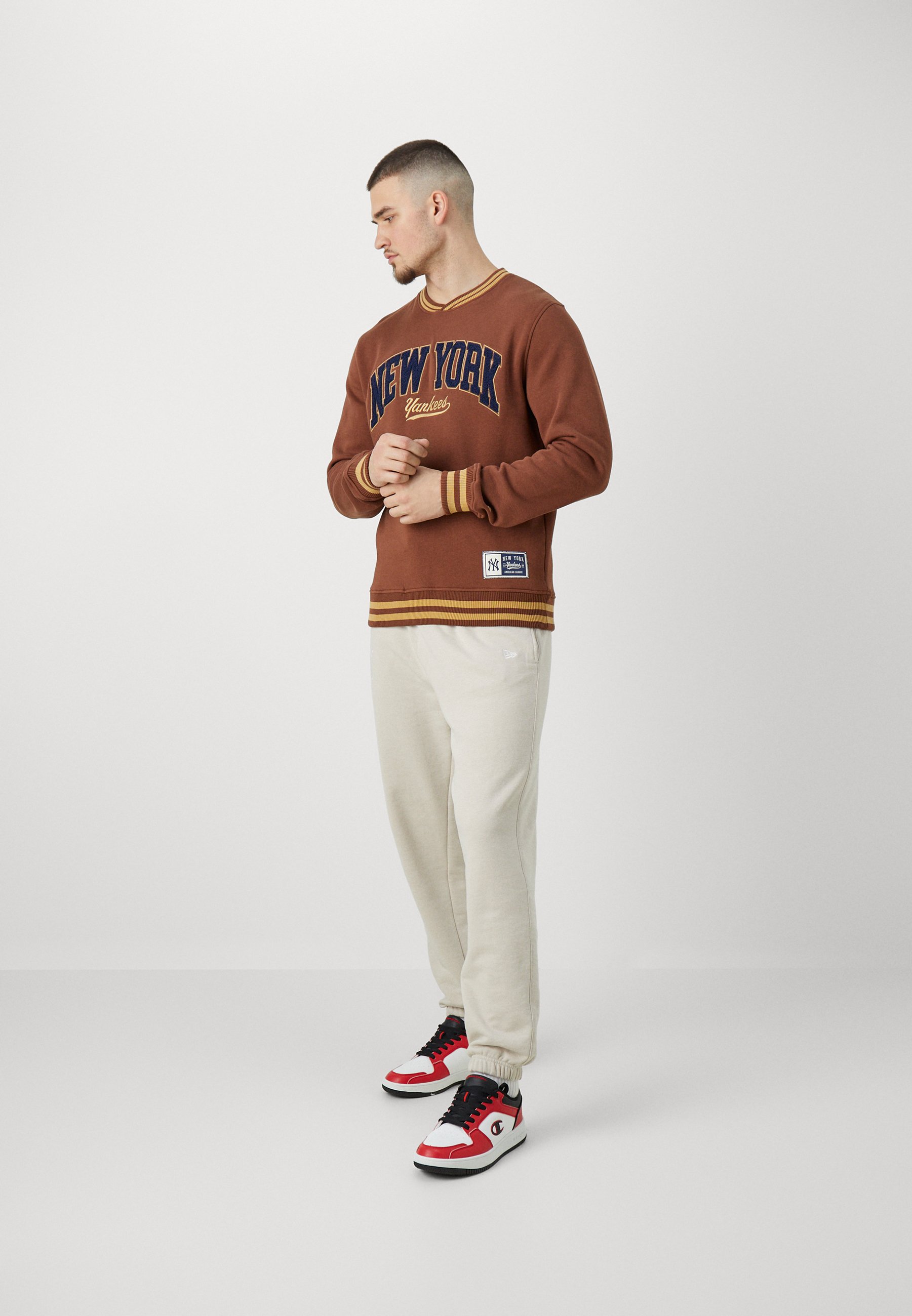 MLB NEW YORK YANKEES LETTERMAN CLASSIC CREWNECK - Club wear