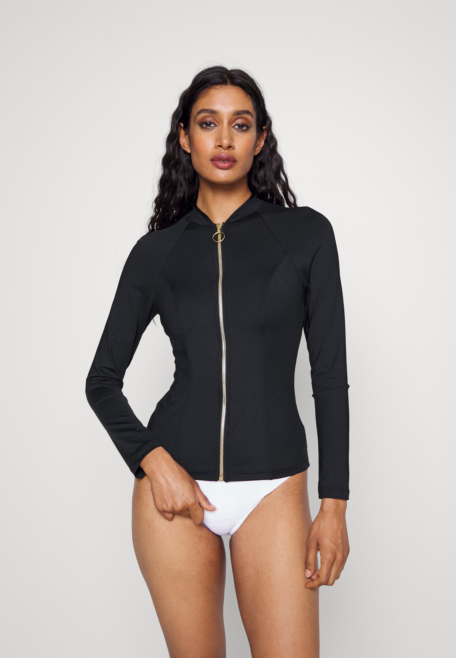 COLLECTIVE LONG SLEEVE SUNVEST - Bikini top