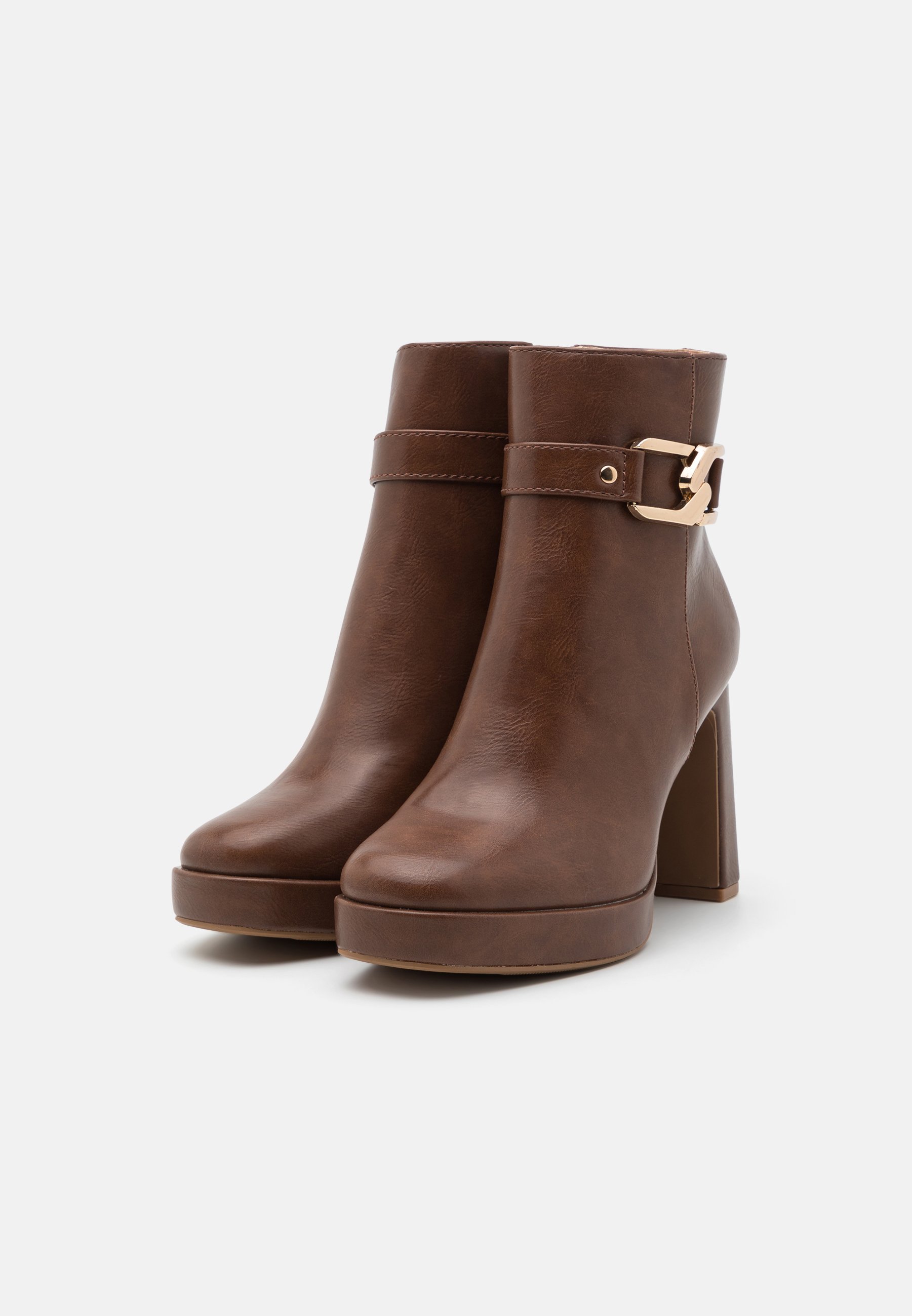 High heeled ankle boots