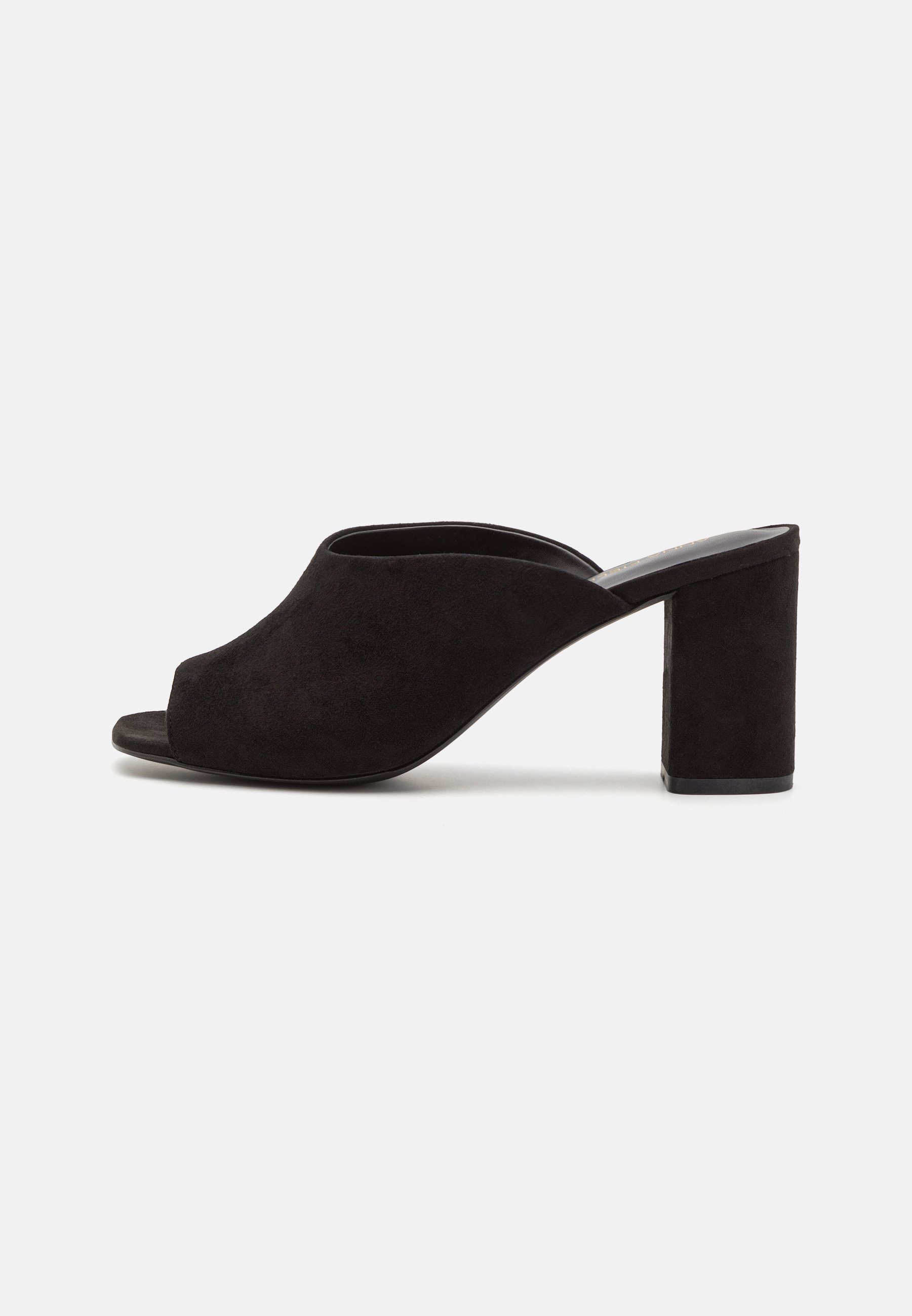 LEATHER- Heeled mules