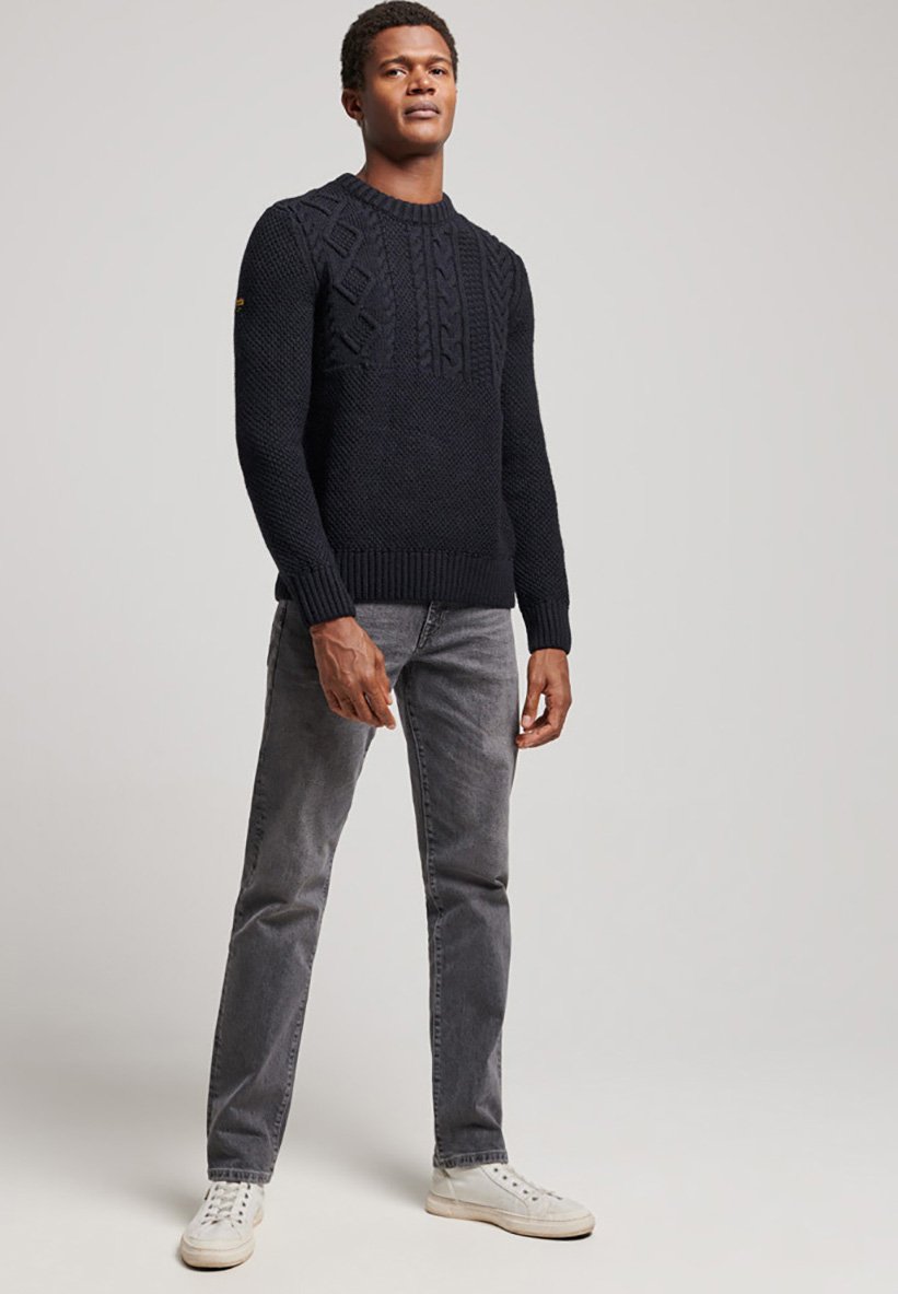 CABLE CREW NECK- Jumper