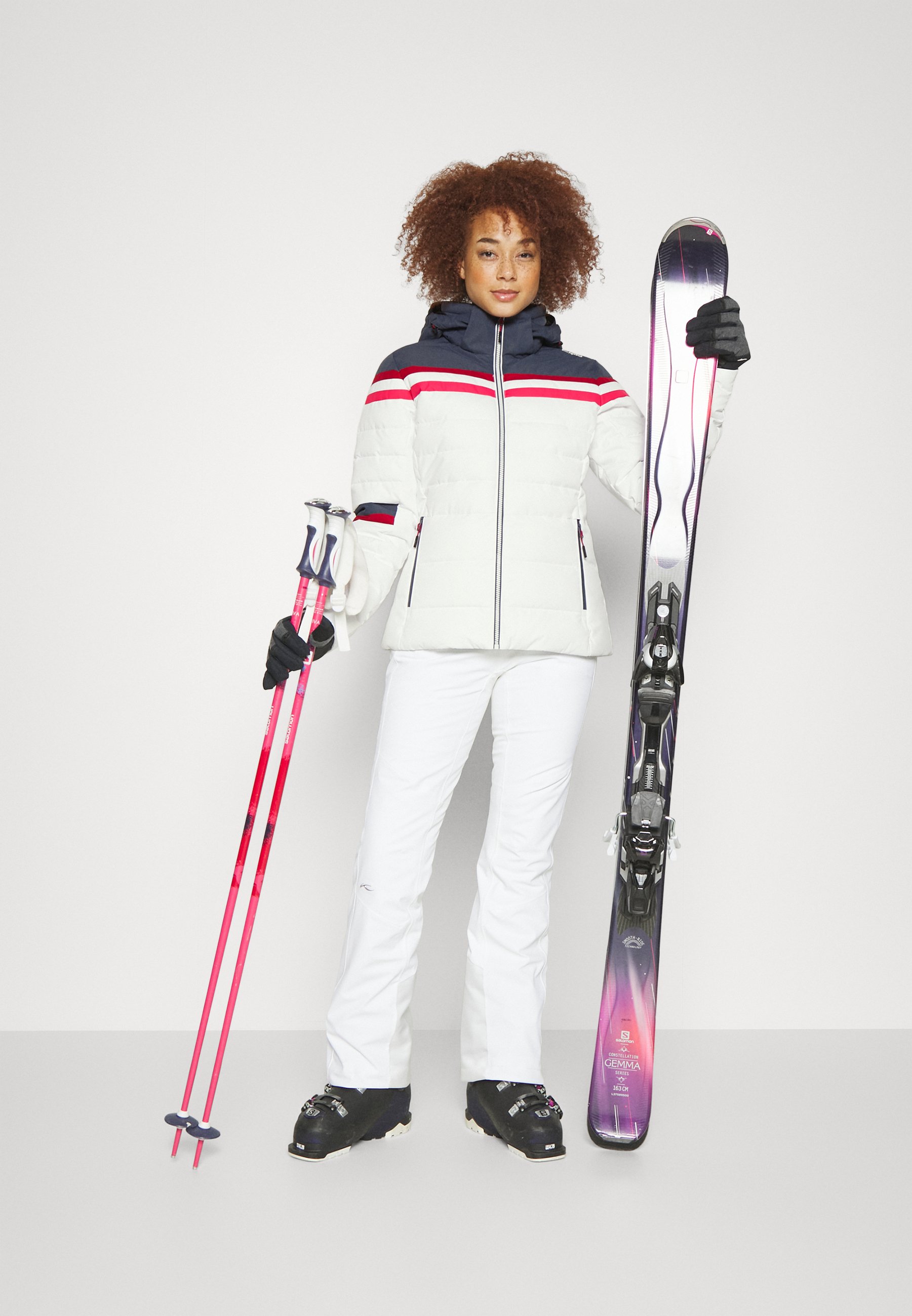 WOMAN JACKET FIX HOOD - Snowboard jacket