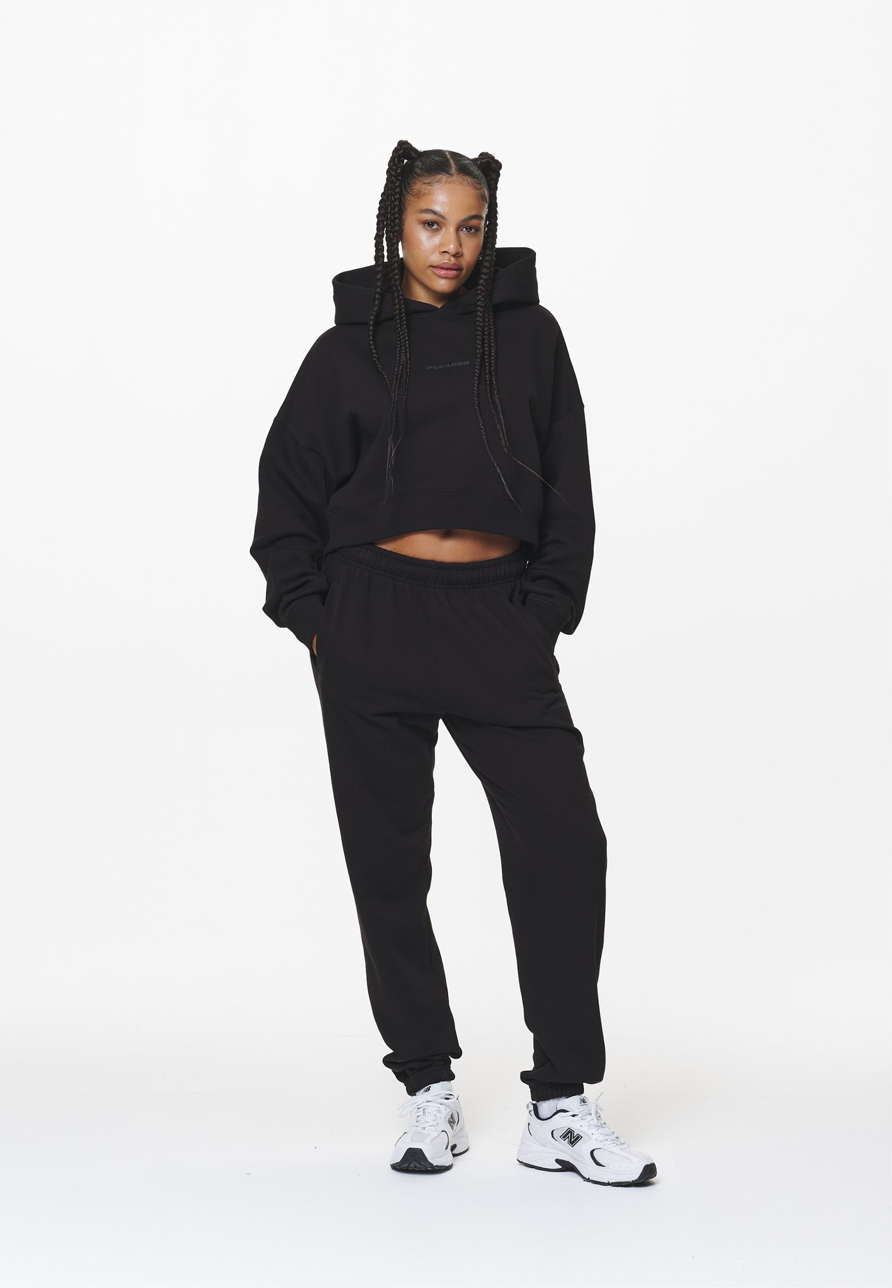 SALITA OVERSIZED CROPPED HOODIE - Sweatshirt