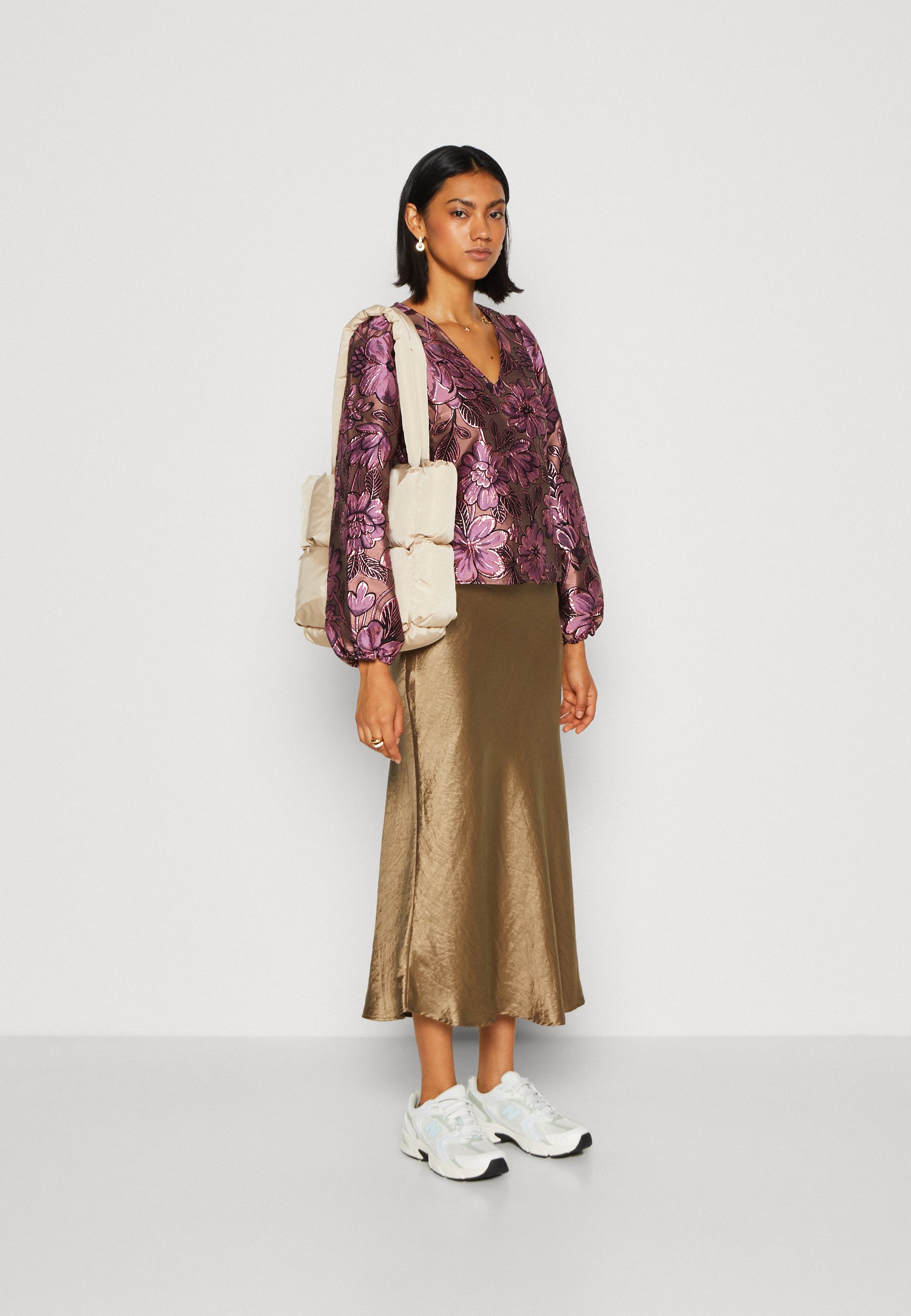 LENA HW MIDI - A-line skirt