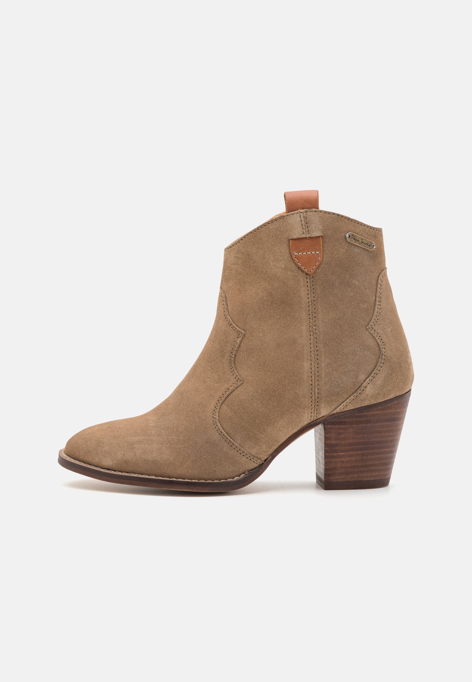 LUNA SAND - Cowboy/biker ankle boot