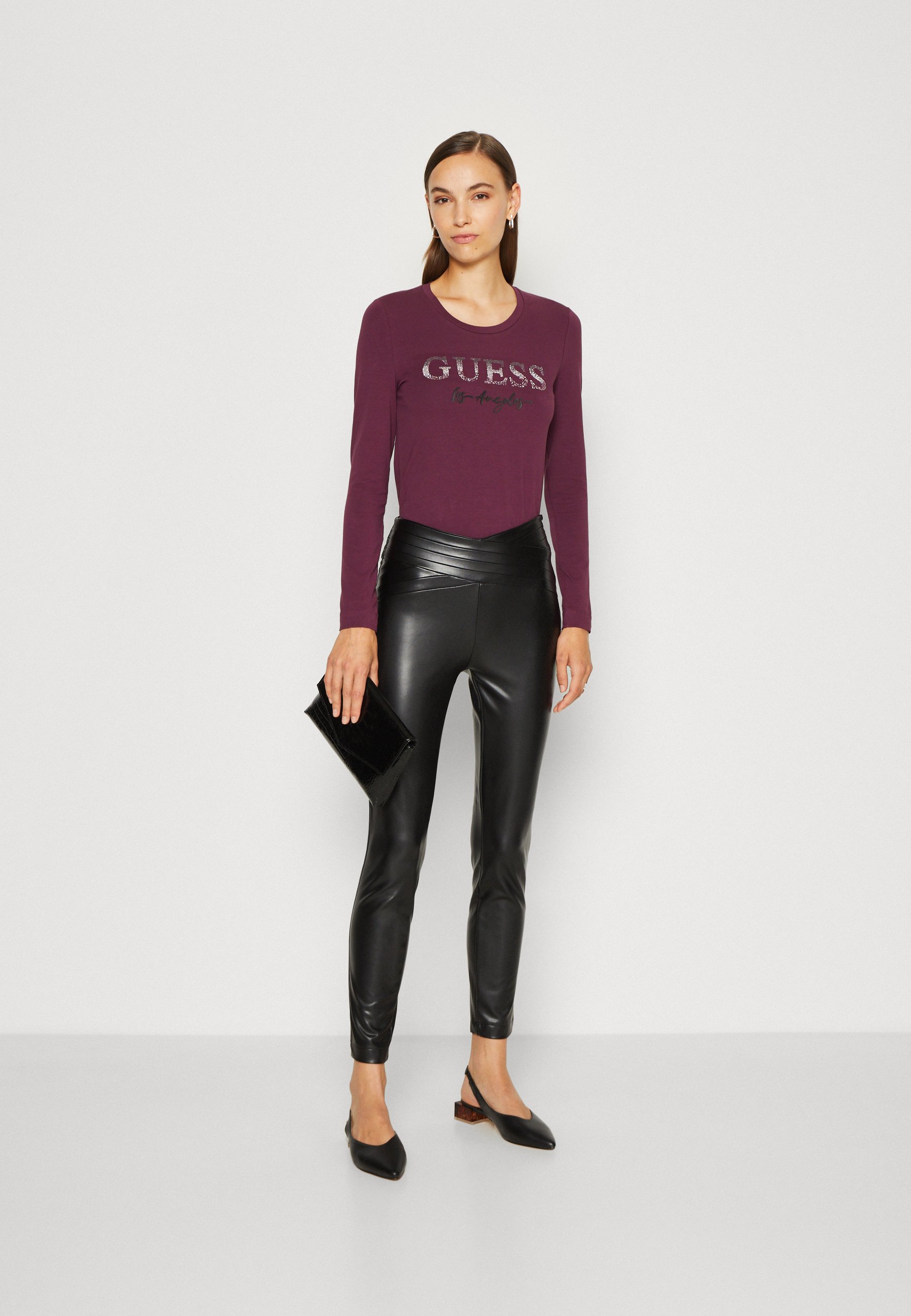 DANA PLEATED SKINNY - Leggings - Trousers