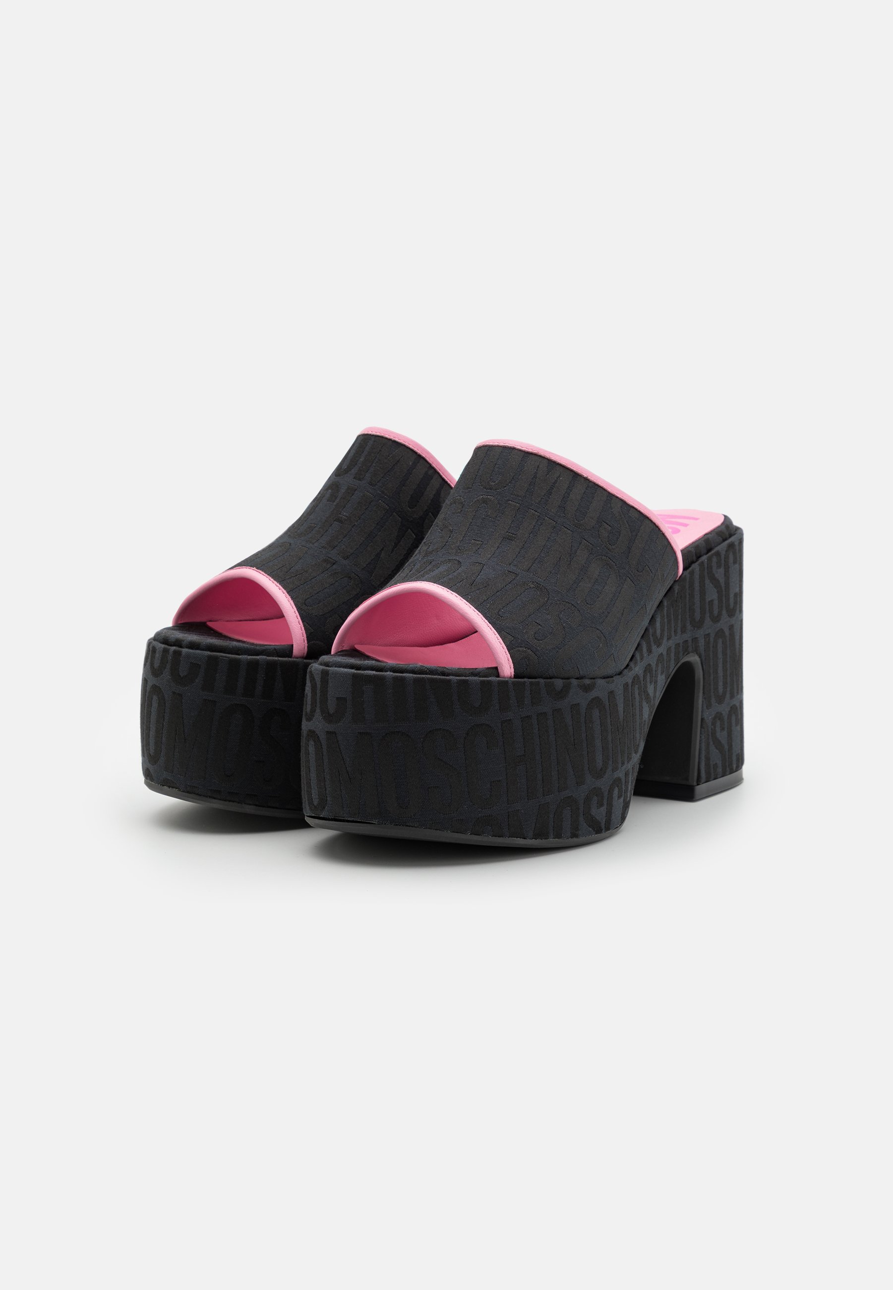 LOGO - Heeled mules