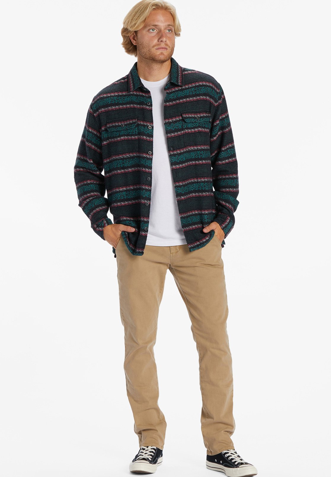 OFFSHORE JACQUARD MANCHES LONGUES PO - Shirt
