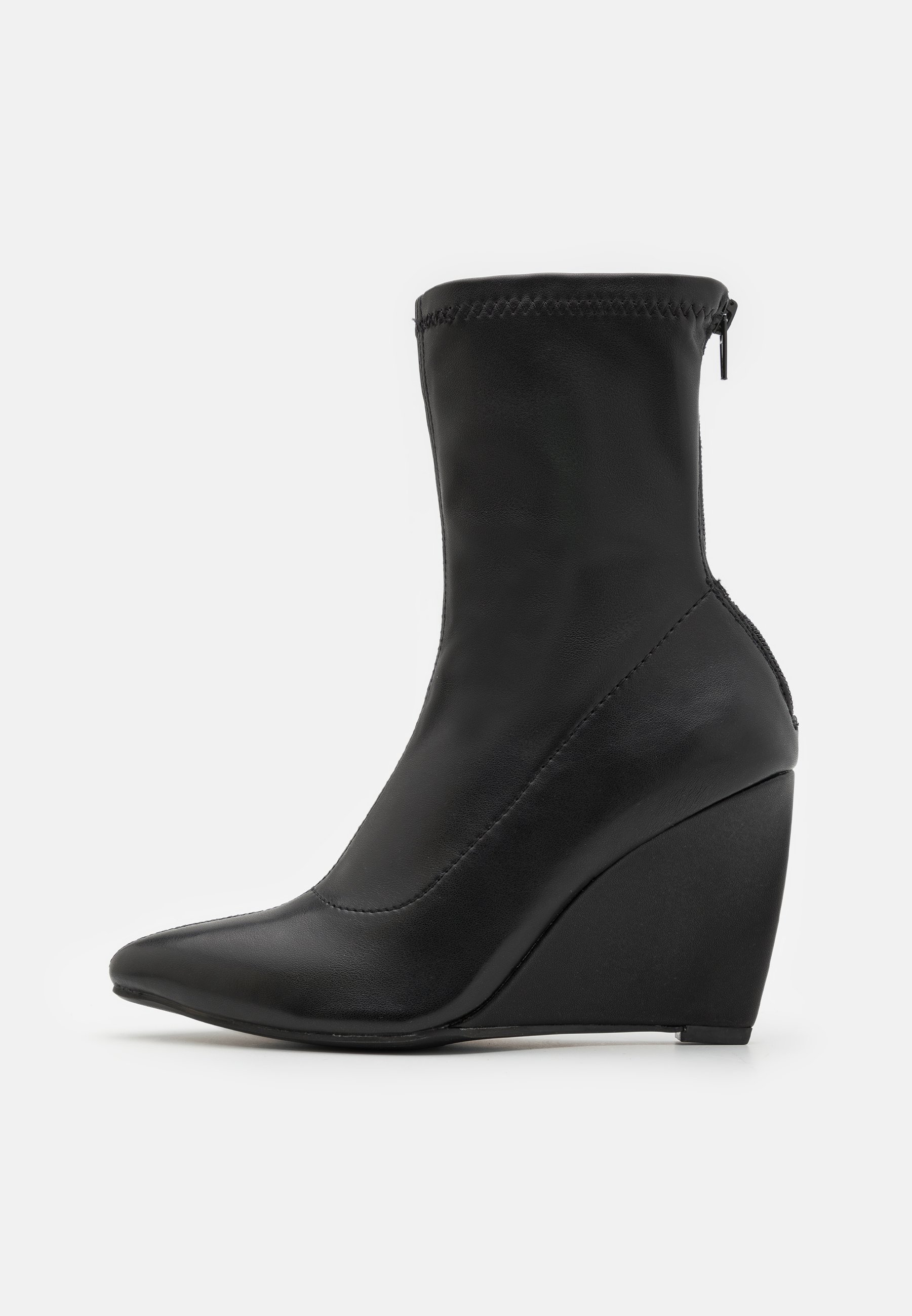 High heeled ankle boots