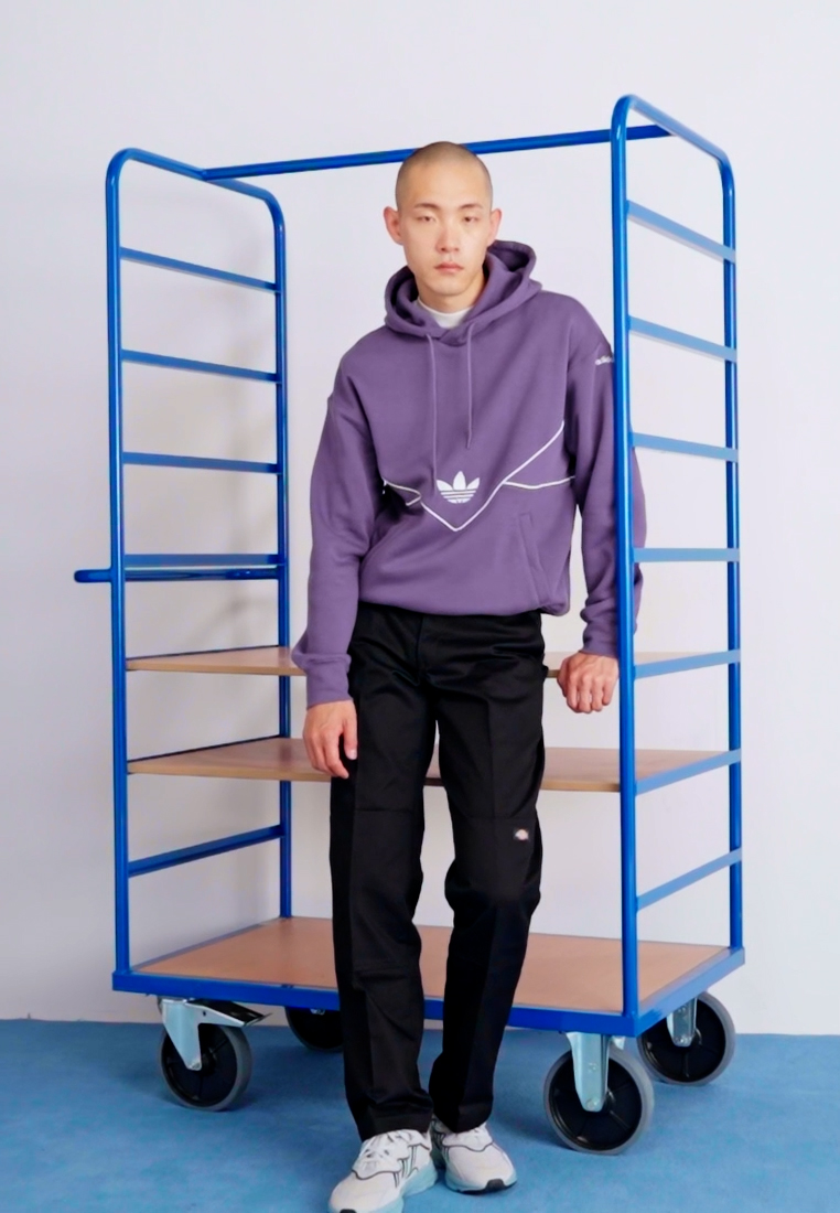STRAIGHT DOUBLE KNEE - Trousers
