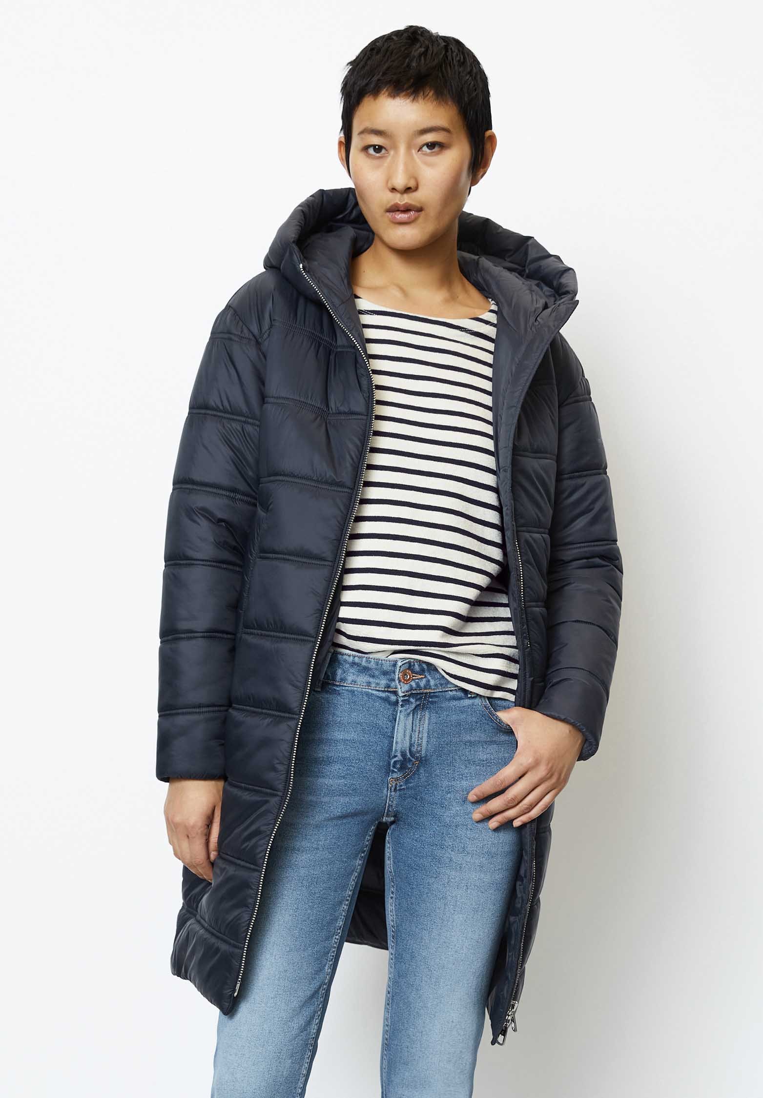 PADDED DOUBLE STITCHING WITH HOOD WELT POCKETS Z - Winter coat