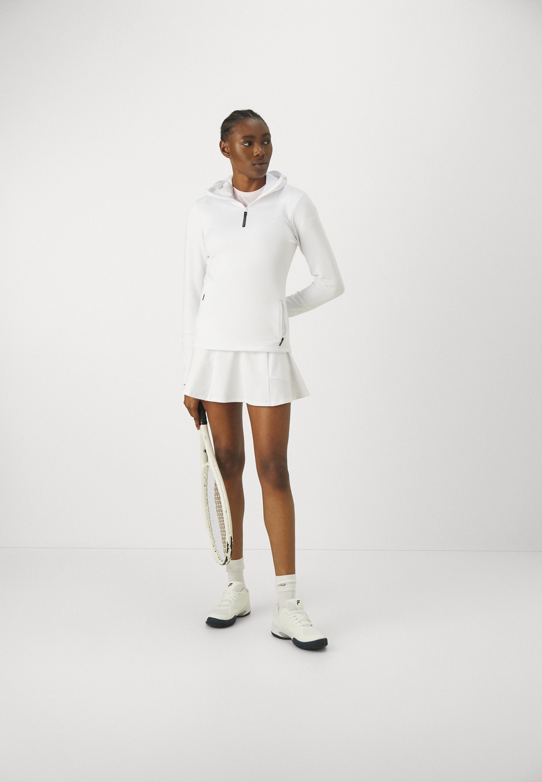 AERIAL QUARTER HOOD - Long sleeved top