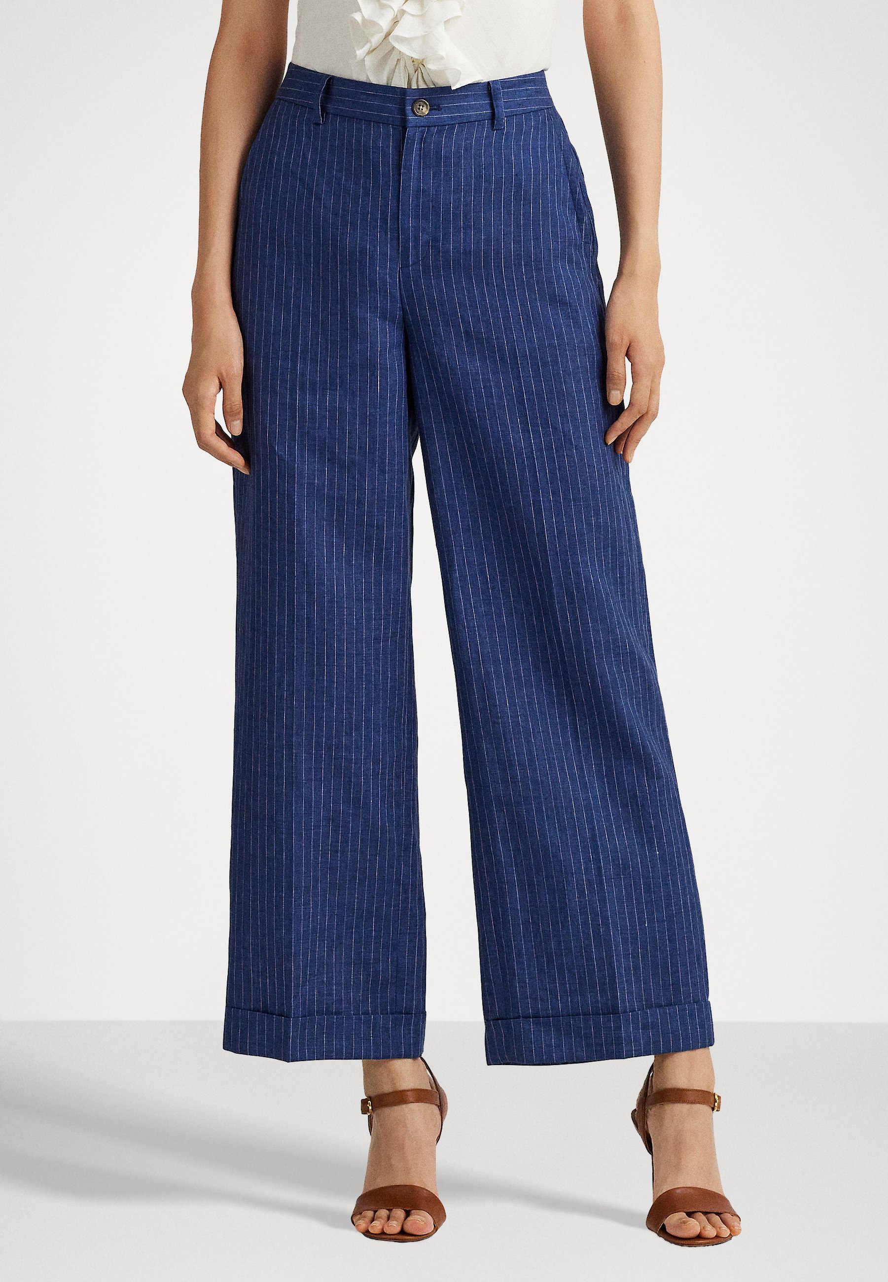 SENDON CROPPED FLAT FRONT - Trousers