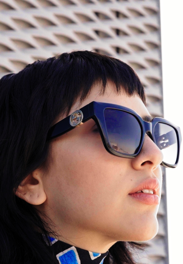 GG CAT-EYE SQUARE SUNGLASSES - Sunglasses