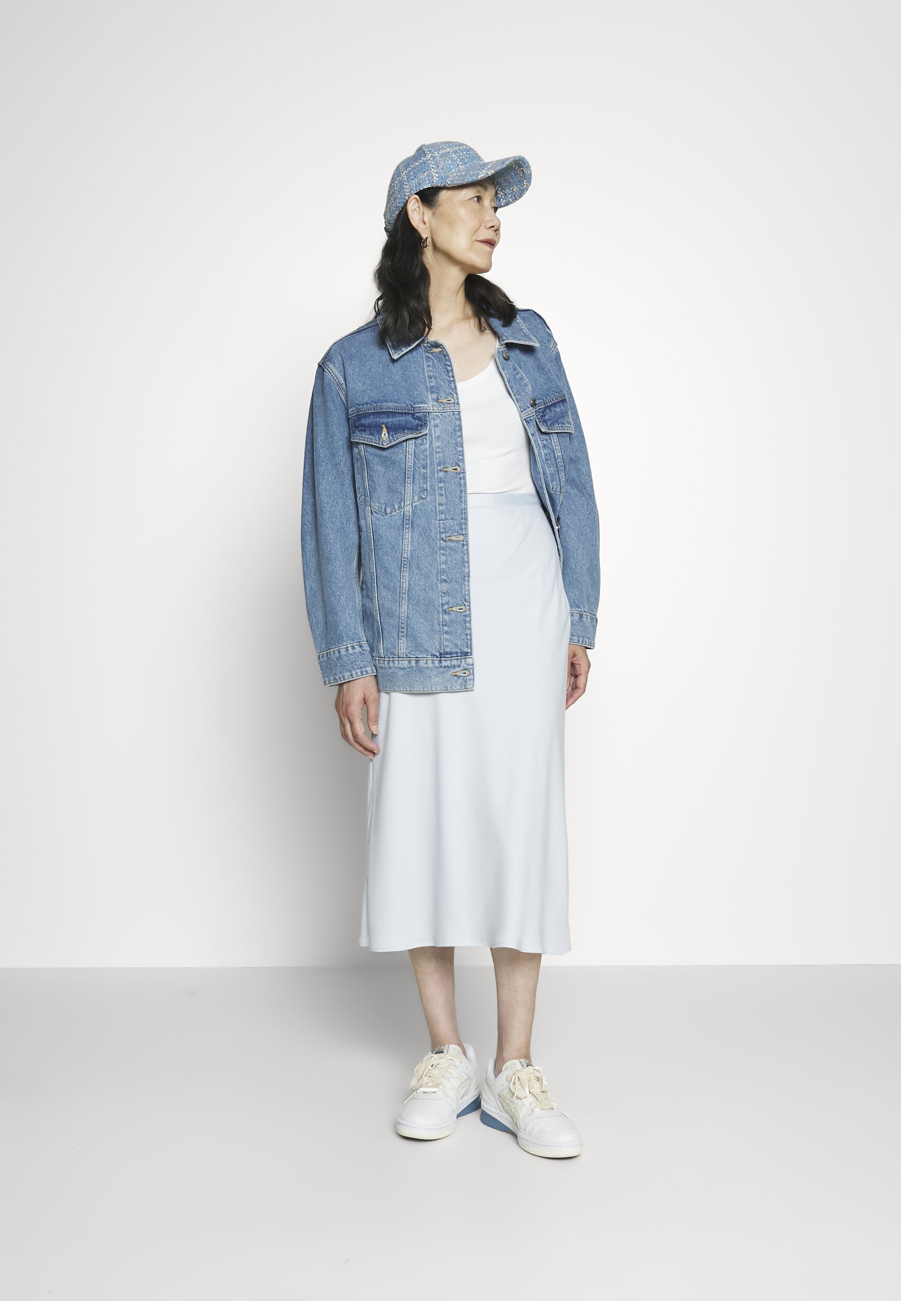BIAS CUT MIDI SKIRT - Pencil skirt