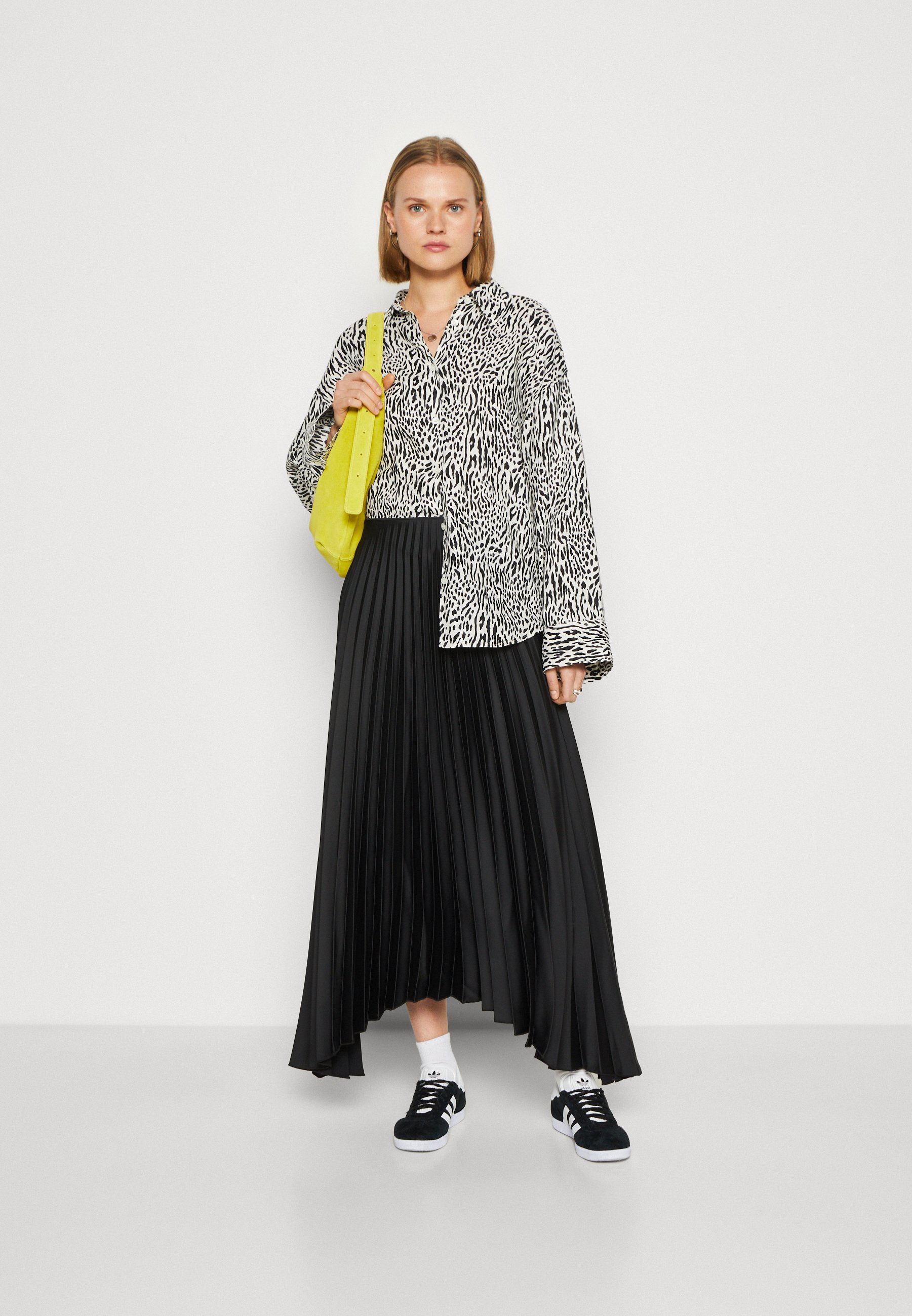 SLFTINA LONG PLISSE SKIRT - A-line skirt