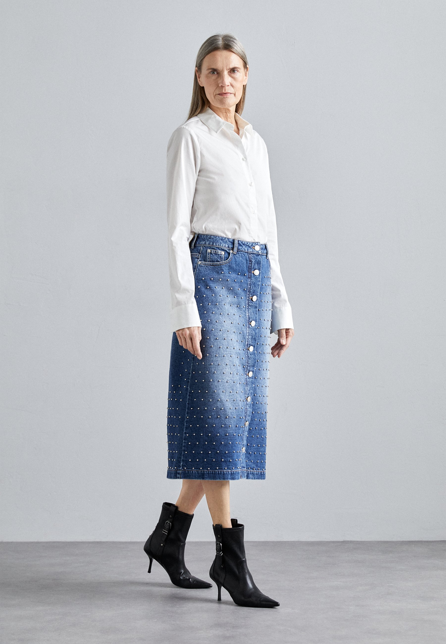 LALLY - Denim skirt
