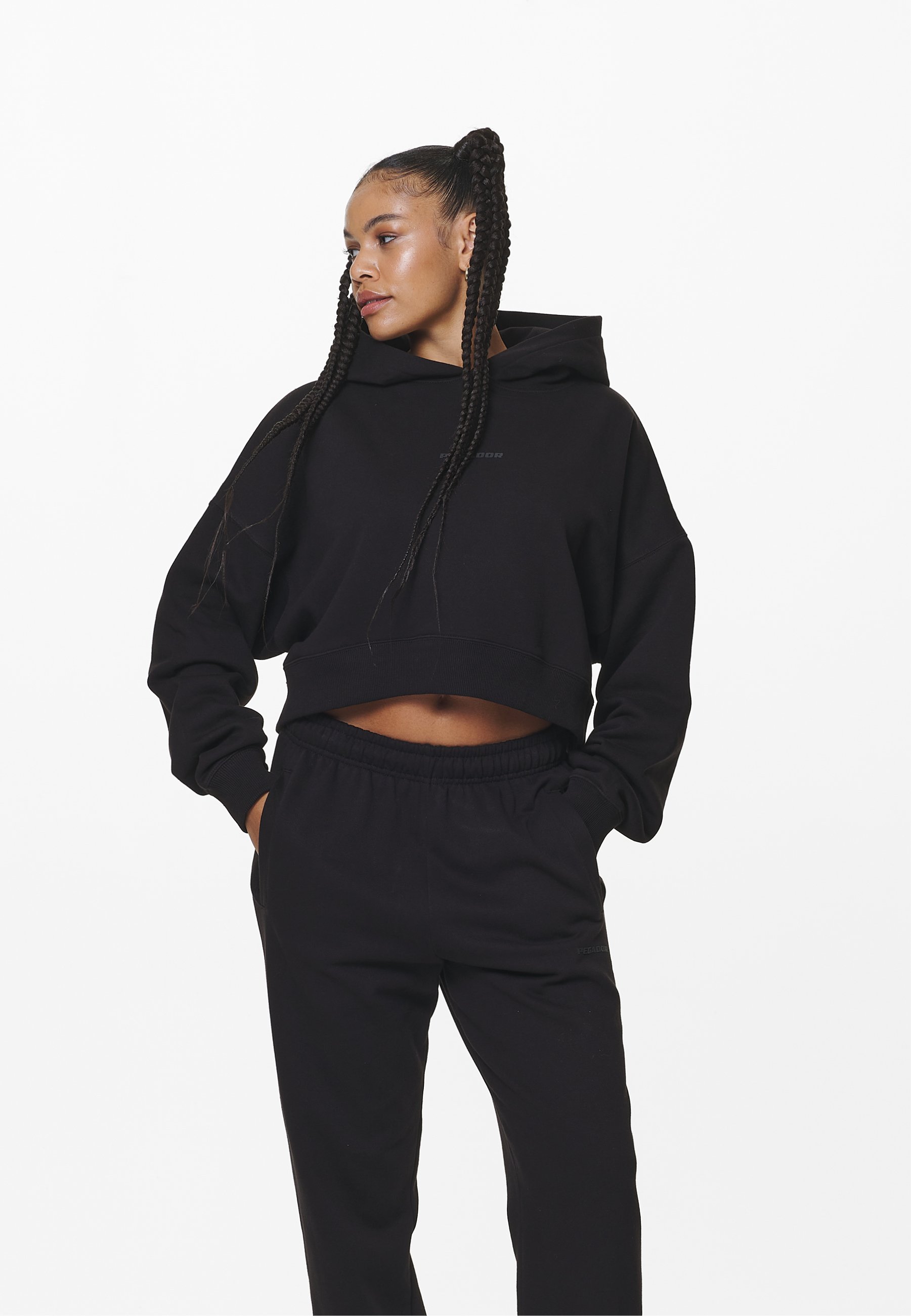 SALITA OVERSIZED CROPPED HOODIE - Sweatshirt