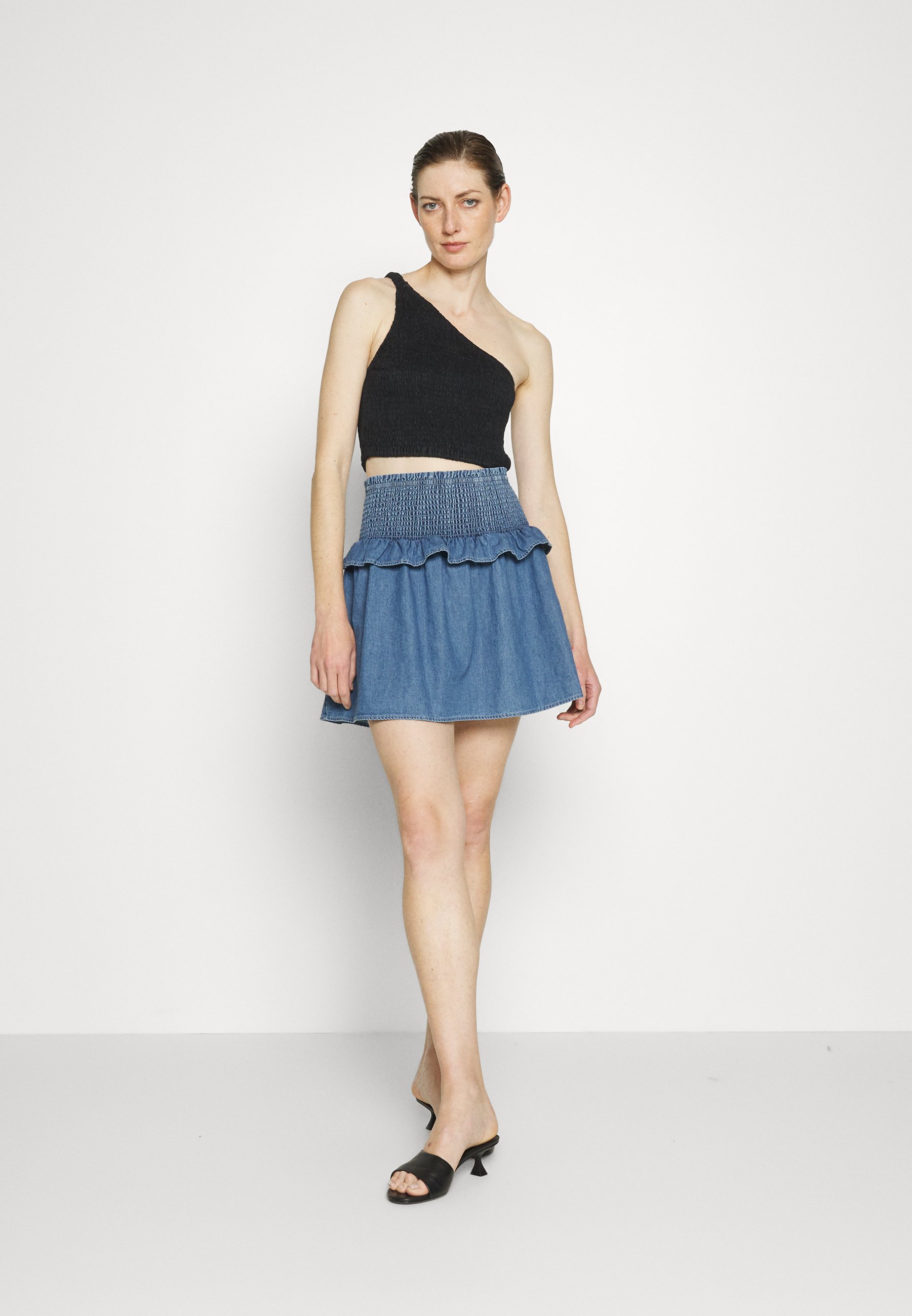 PULL ON WRAP - A-line skirt