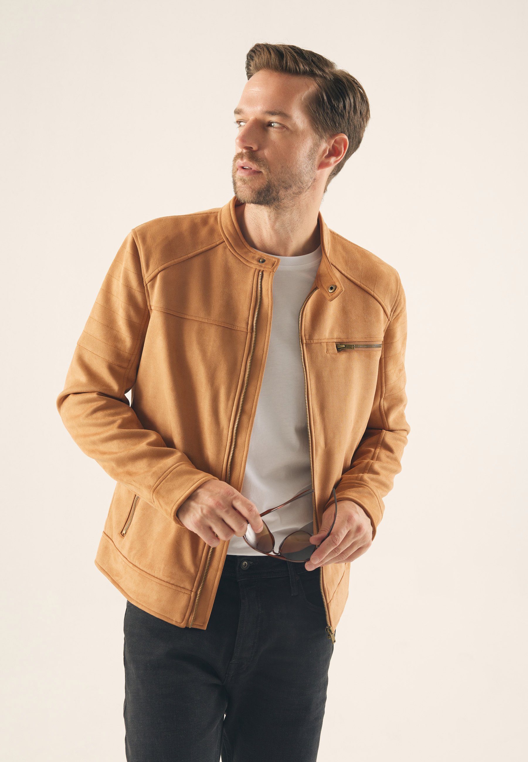 Faux leather jacket