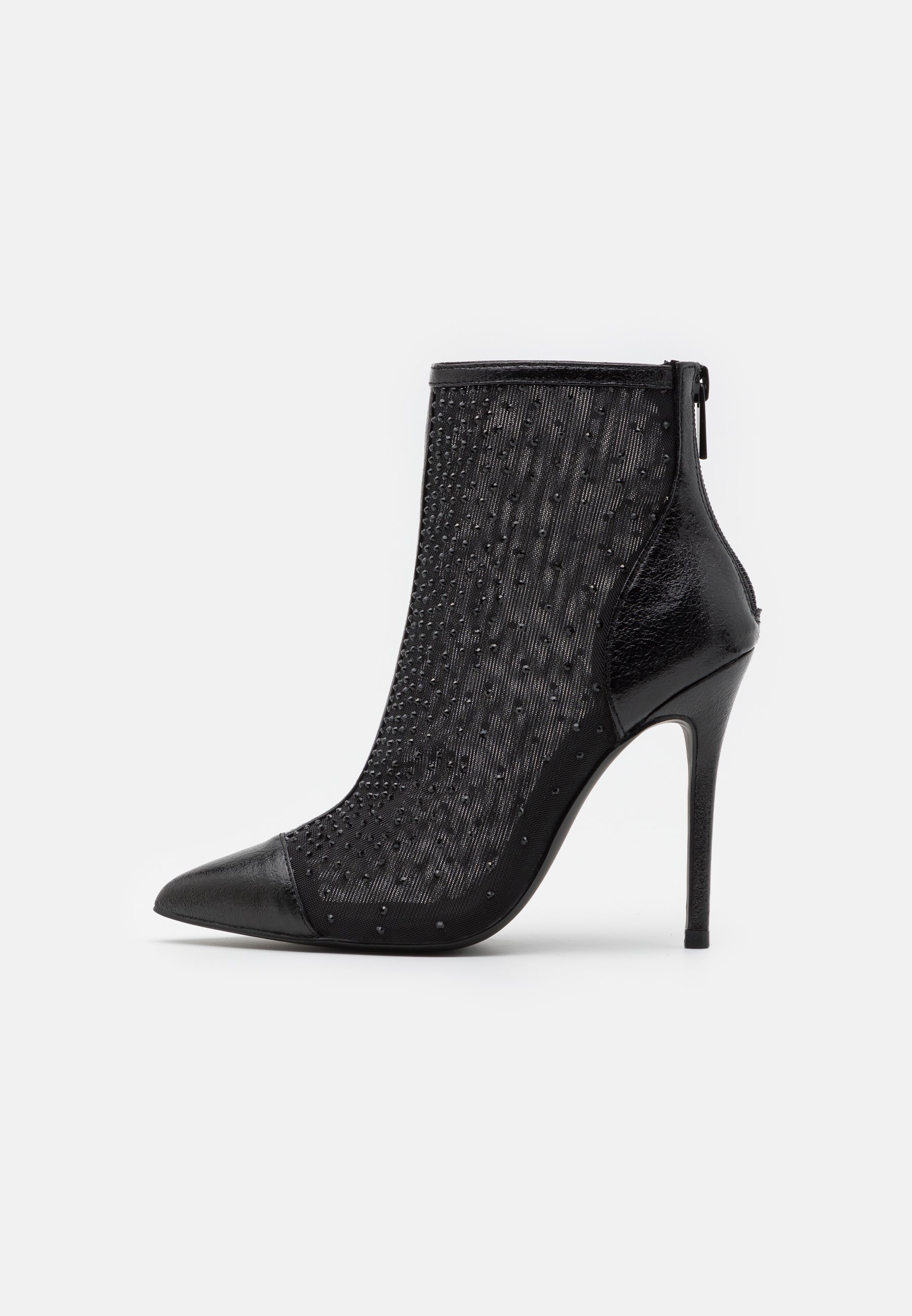 High heeled ankle boots