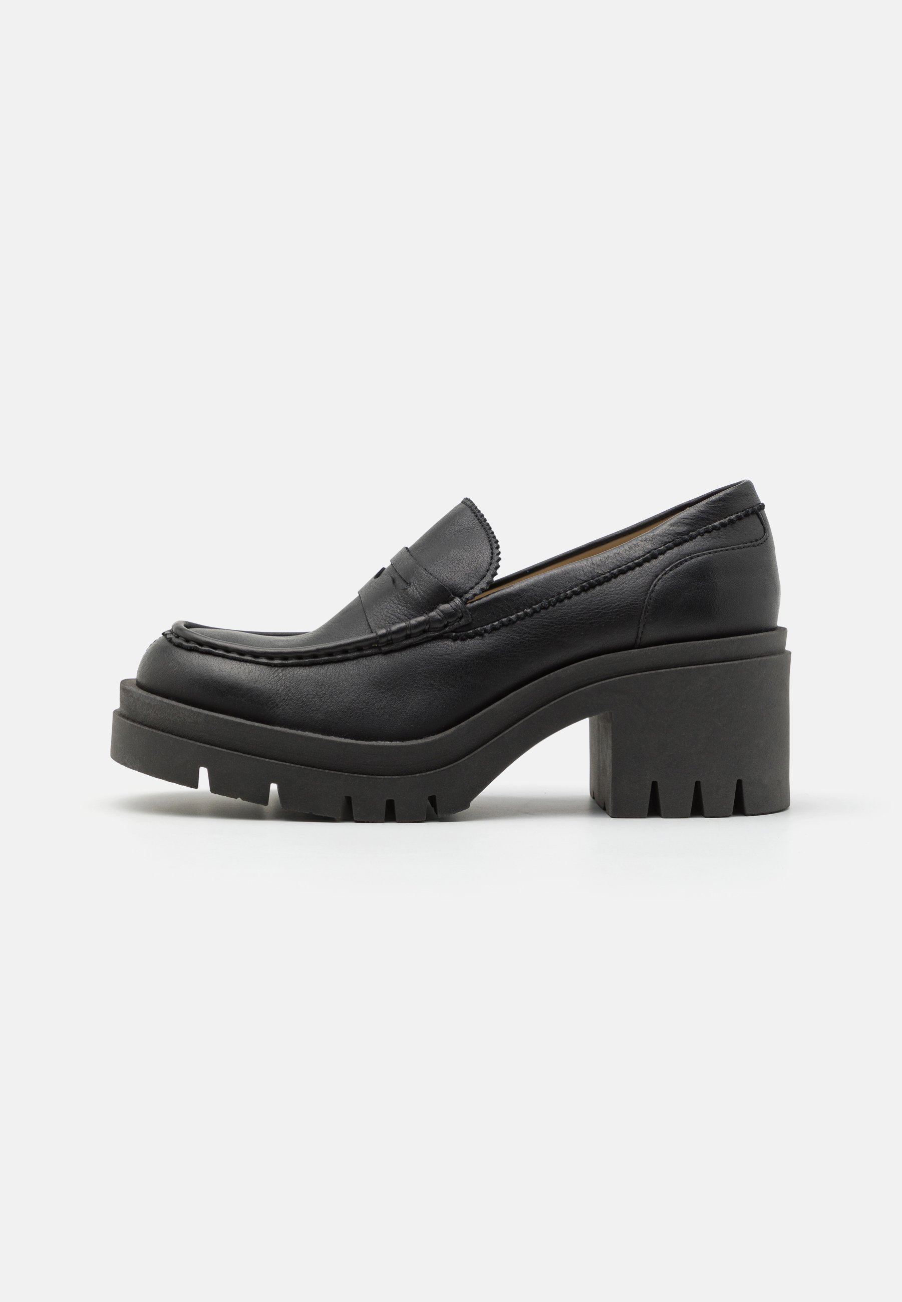 SLFSAGE HIGH HEEL PENNY LOAFER - Platform heels