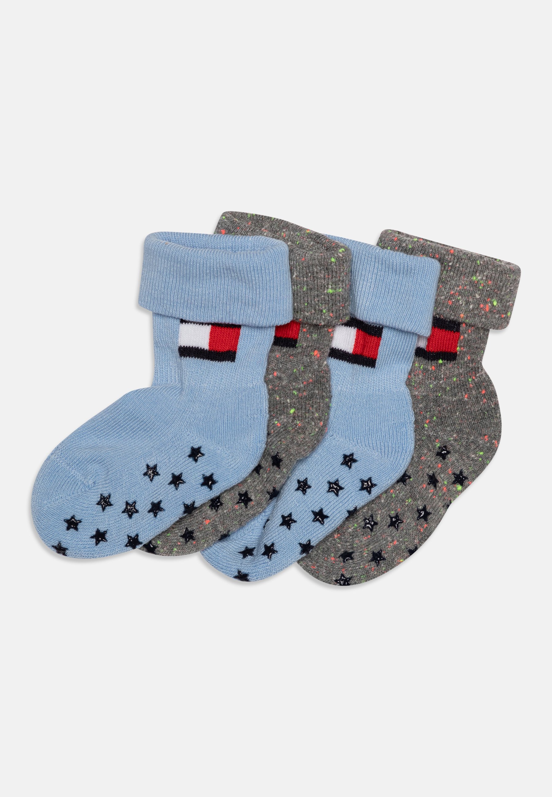 BABY FOLD OVER NAPPY UNISEX 4 PACK - Socks