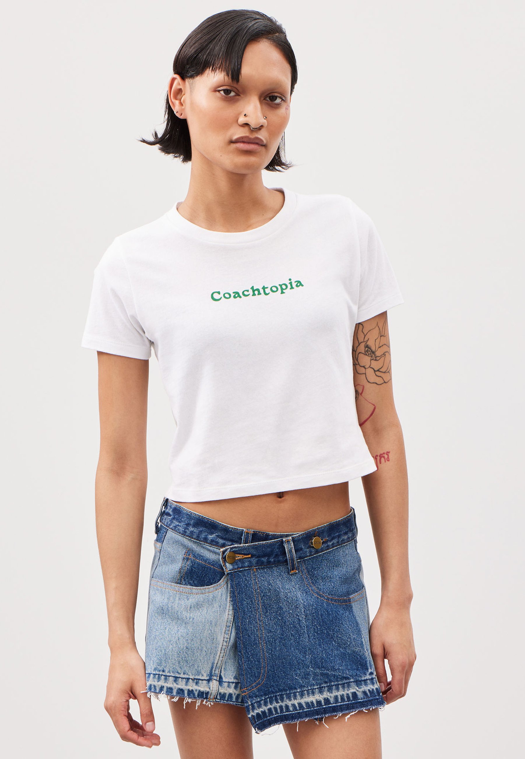COACHTOPIA REPURPOSED SKIRT - Denim skirt