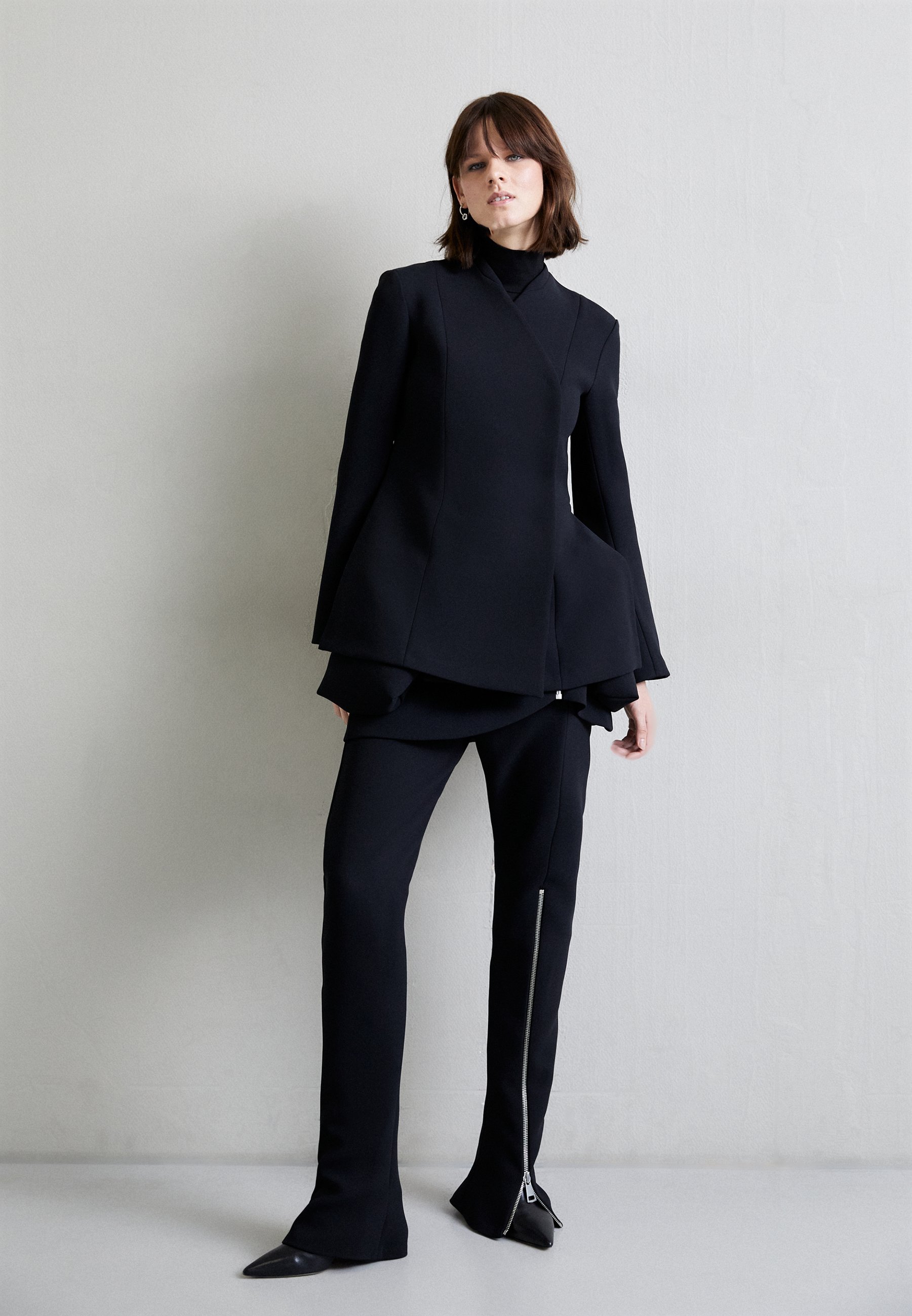 COLARLESS JACKET - Short coat