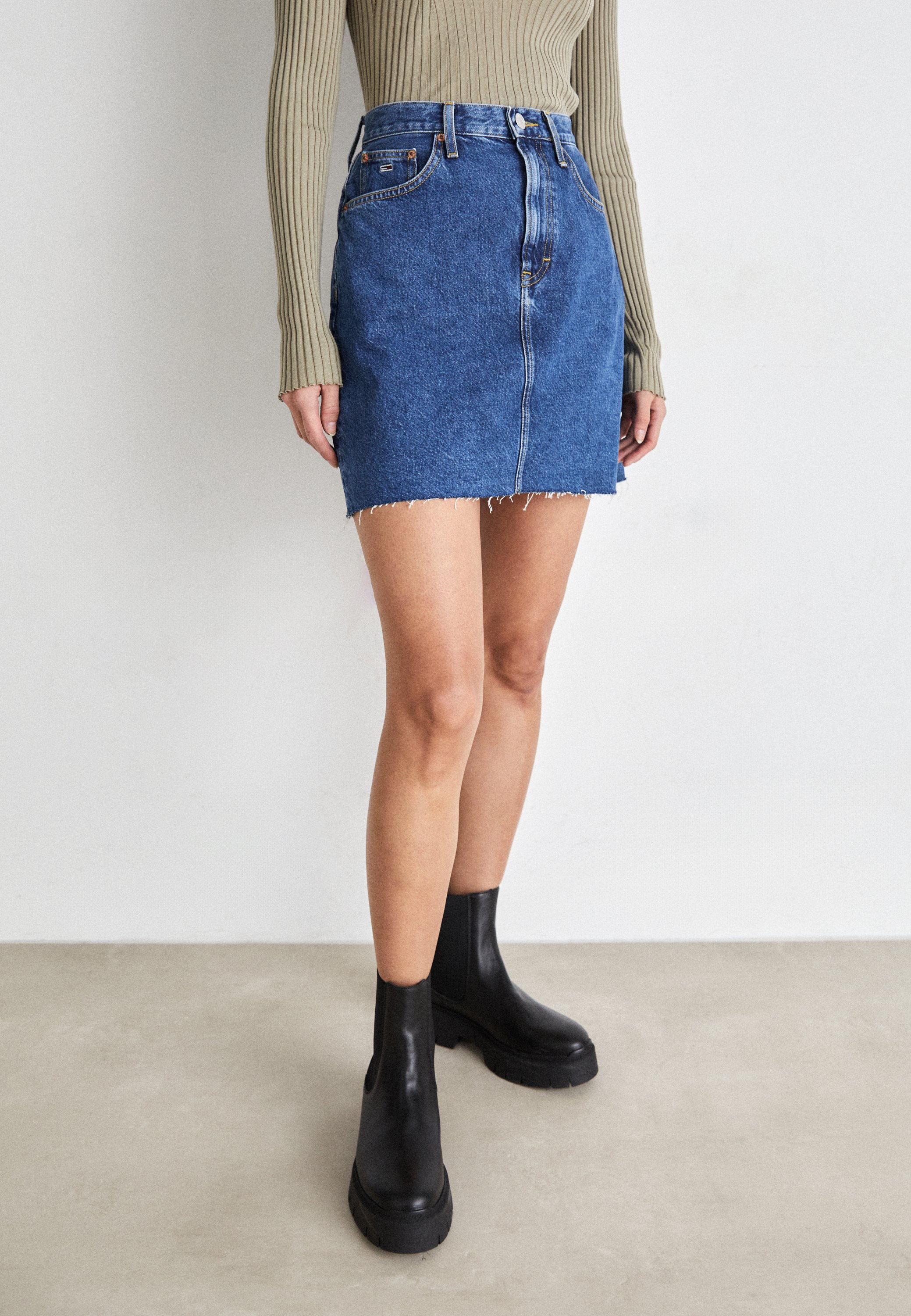 MOM SKIRT - Denim skirt