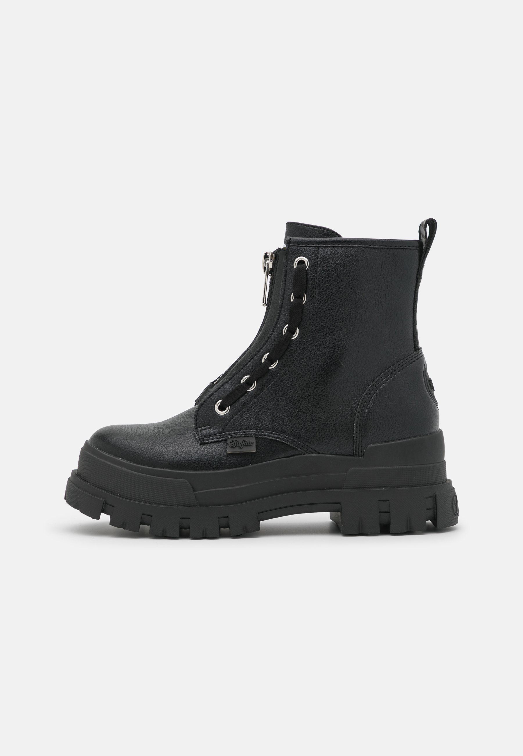 VEGAN ASPHA ZIP - Platform ankle boots