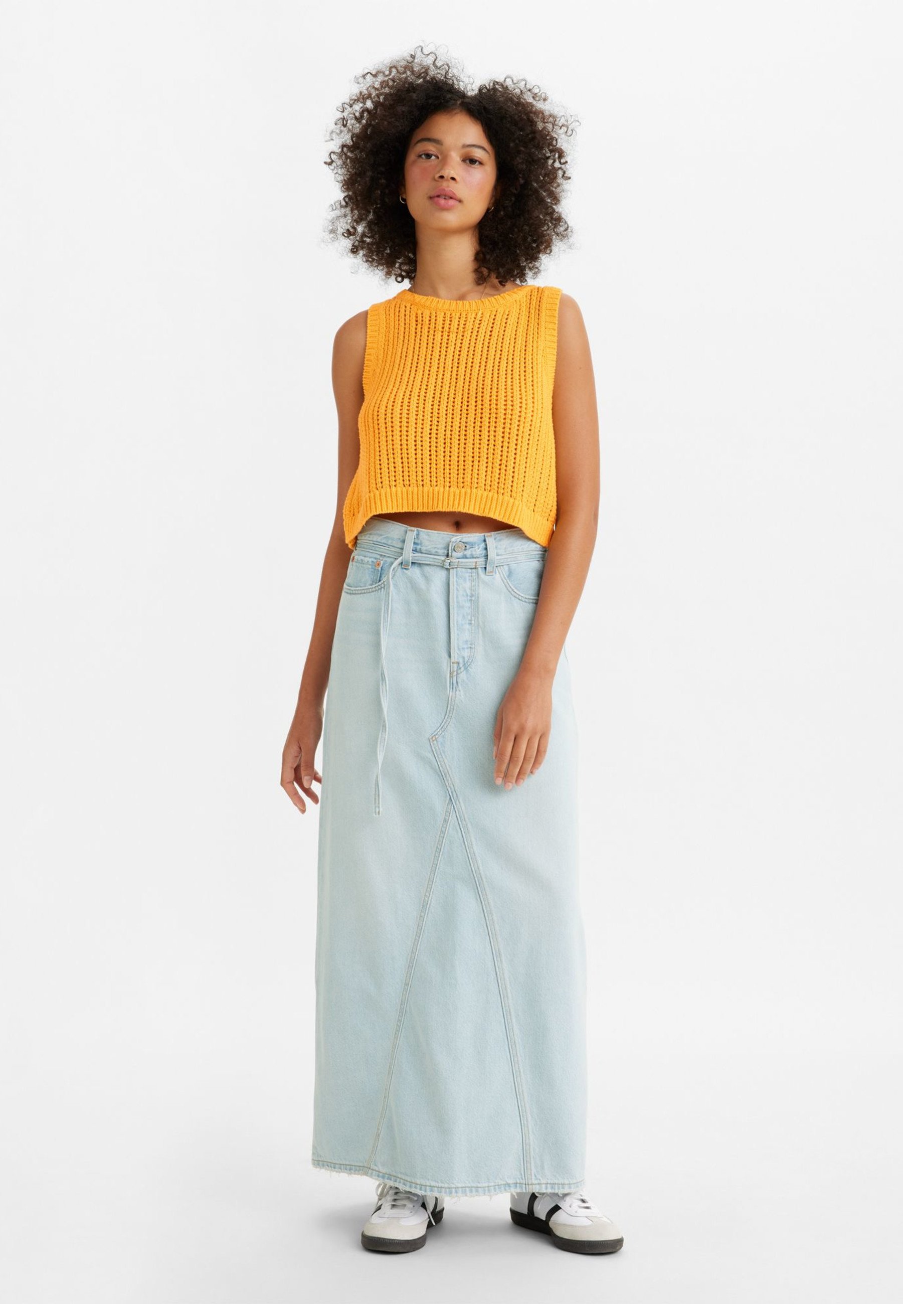 ICONIC LONG SKIRT BELT - Maxi skirt
