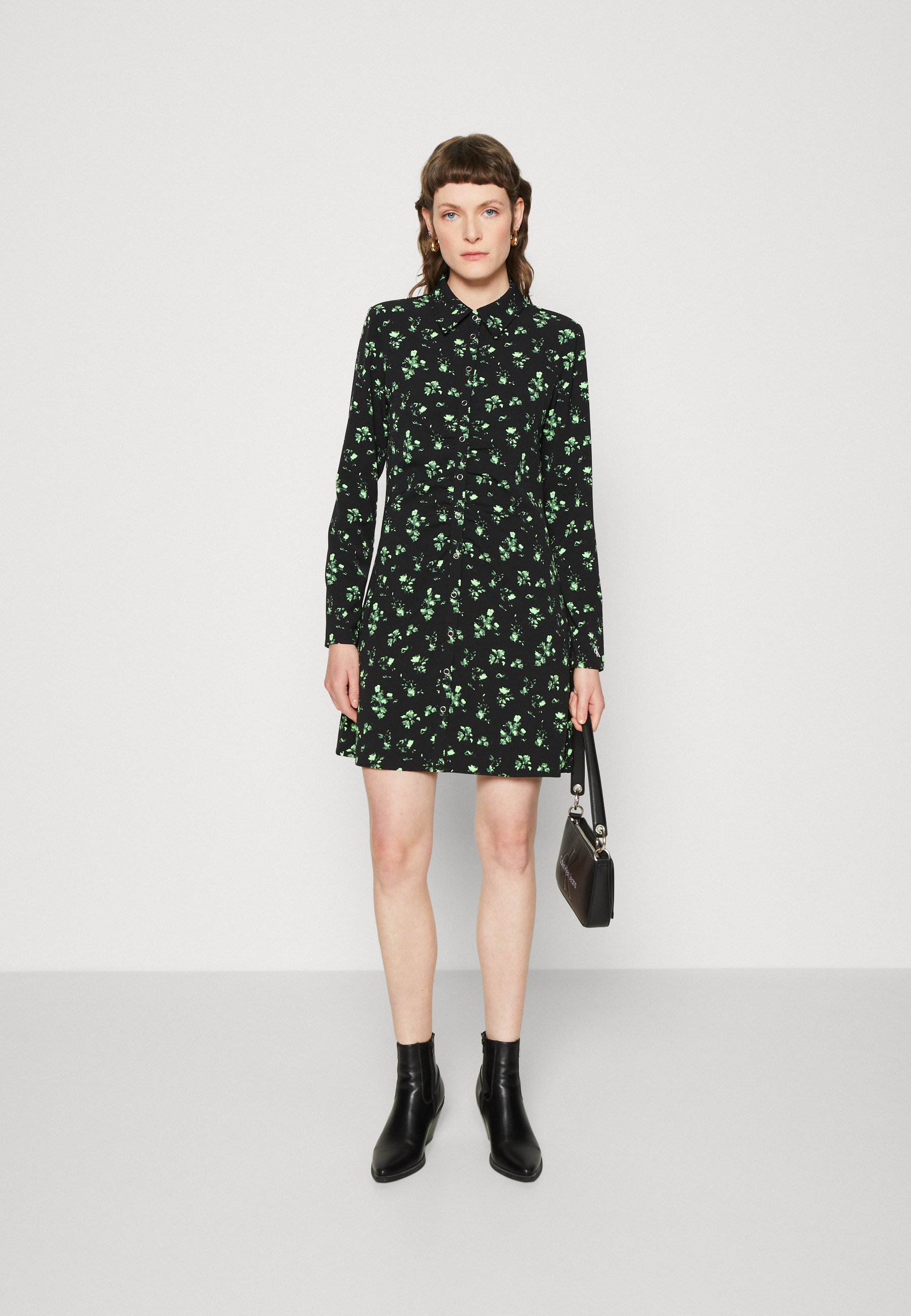 LONG SLEEVE SHIRT DRESS - Shirt dress