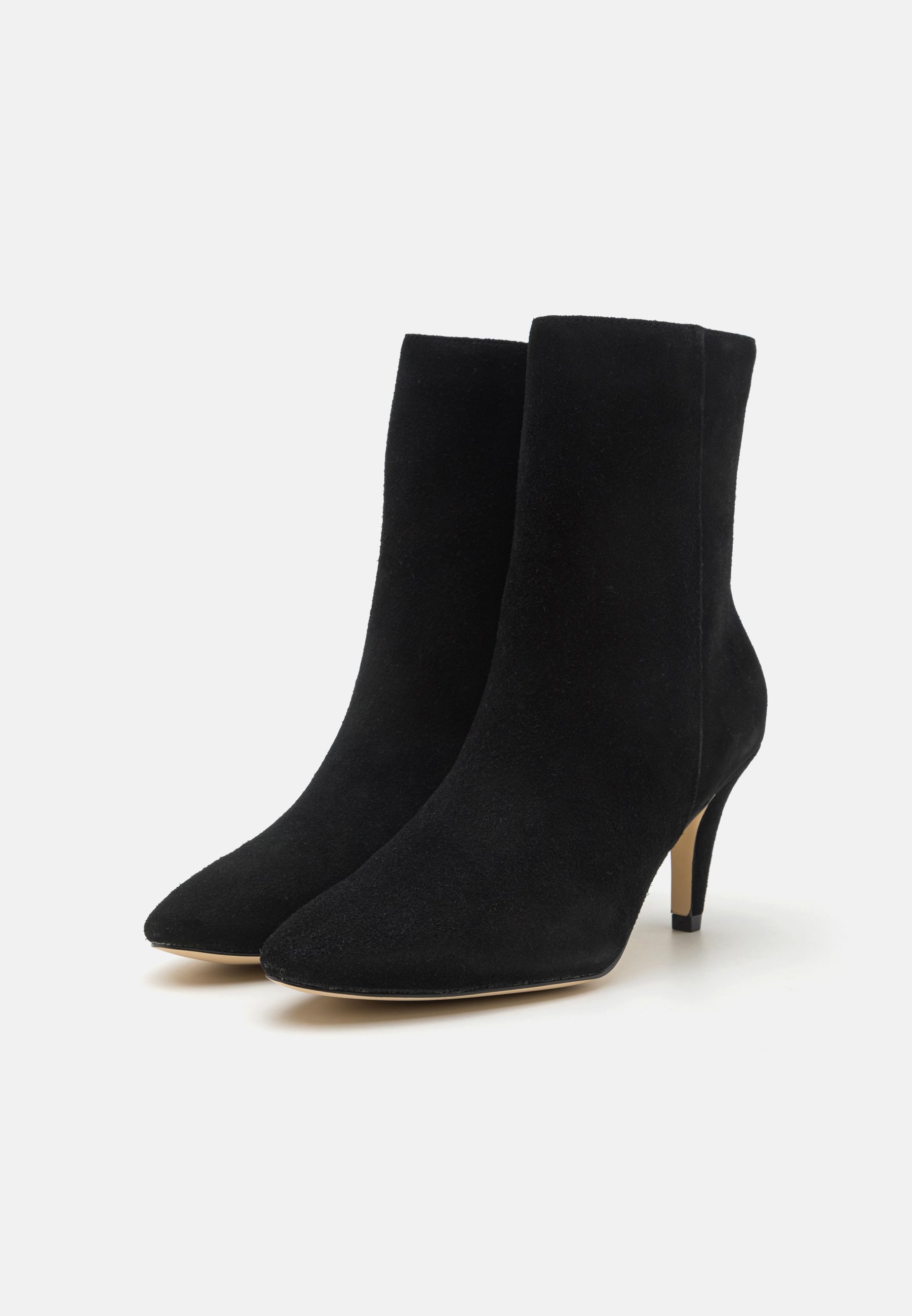 LEATHER- High heeled ankle boots