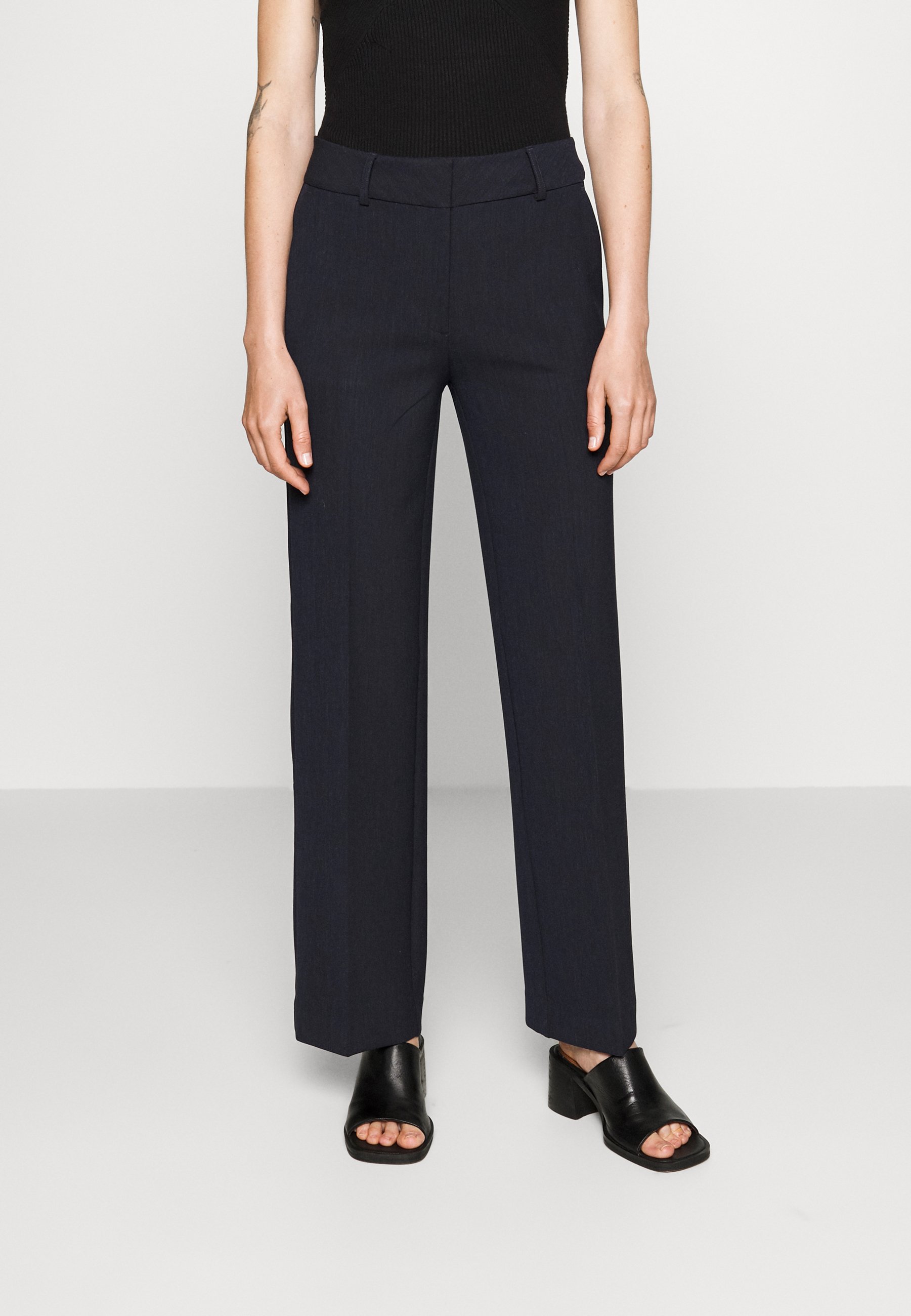 WIDE PANT DARK- Trousers
