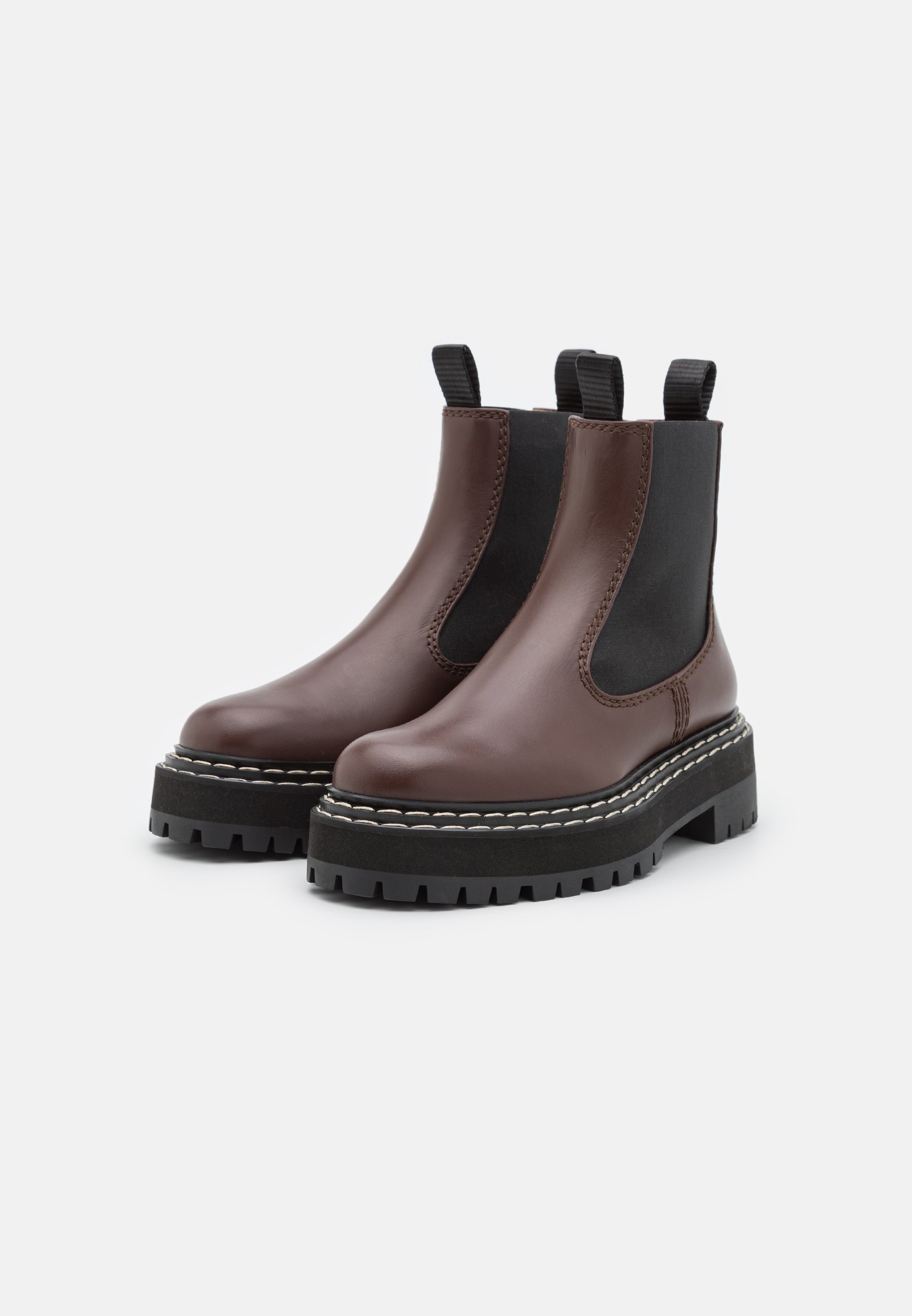 LUG SOLE CHELSEA BOOTS - Platform ankle boots