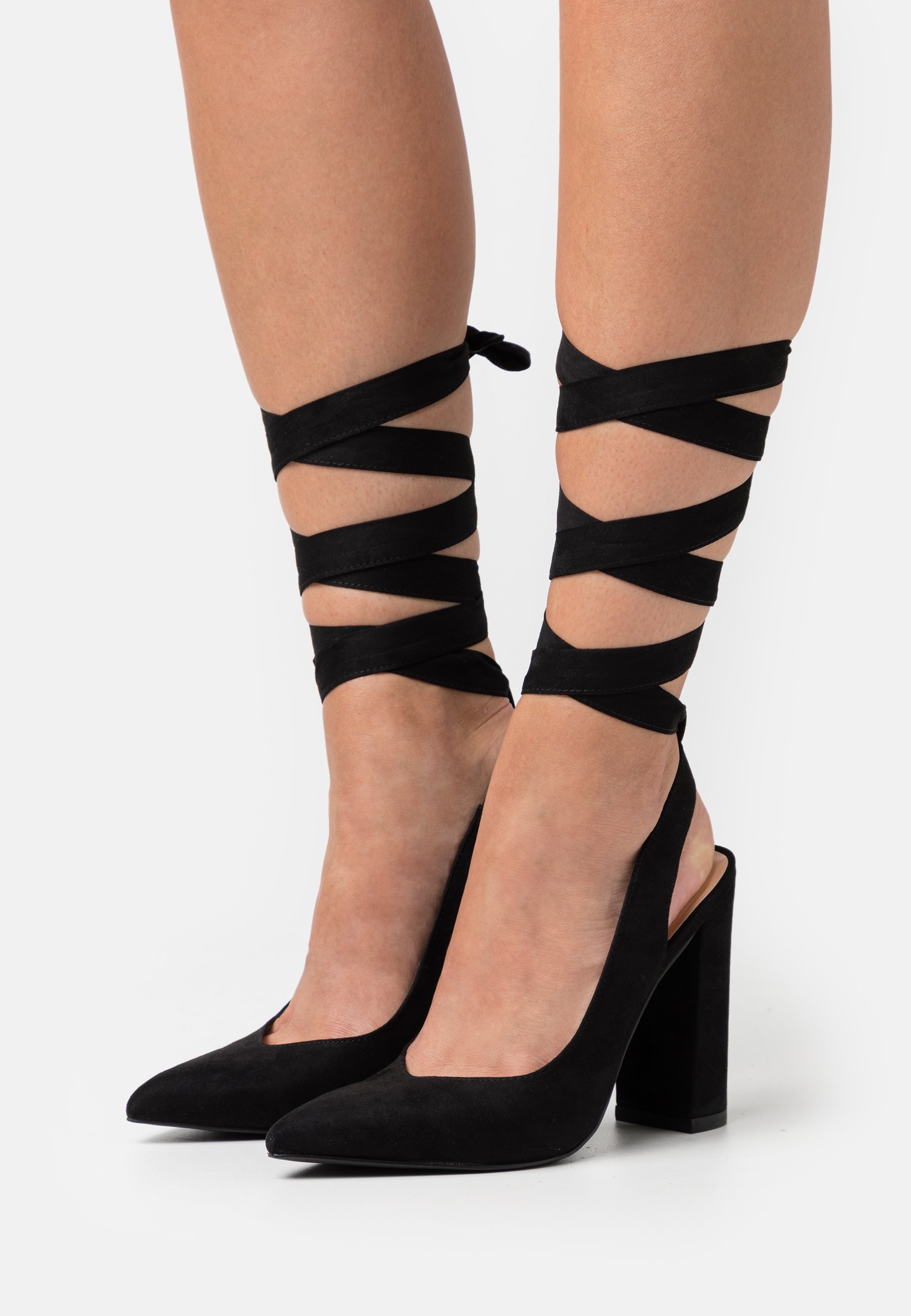 Lace-up heels