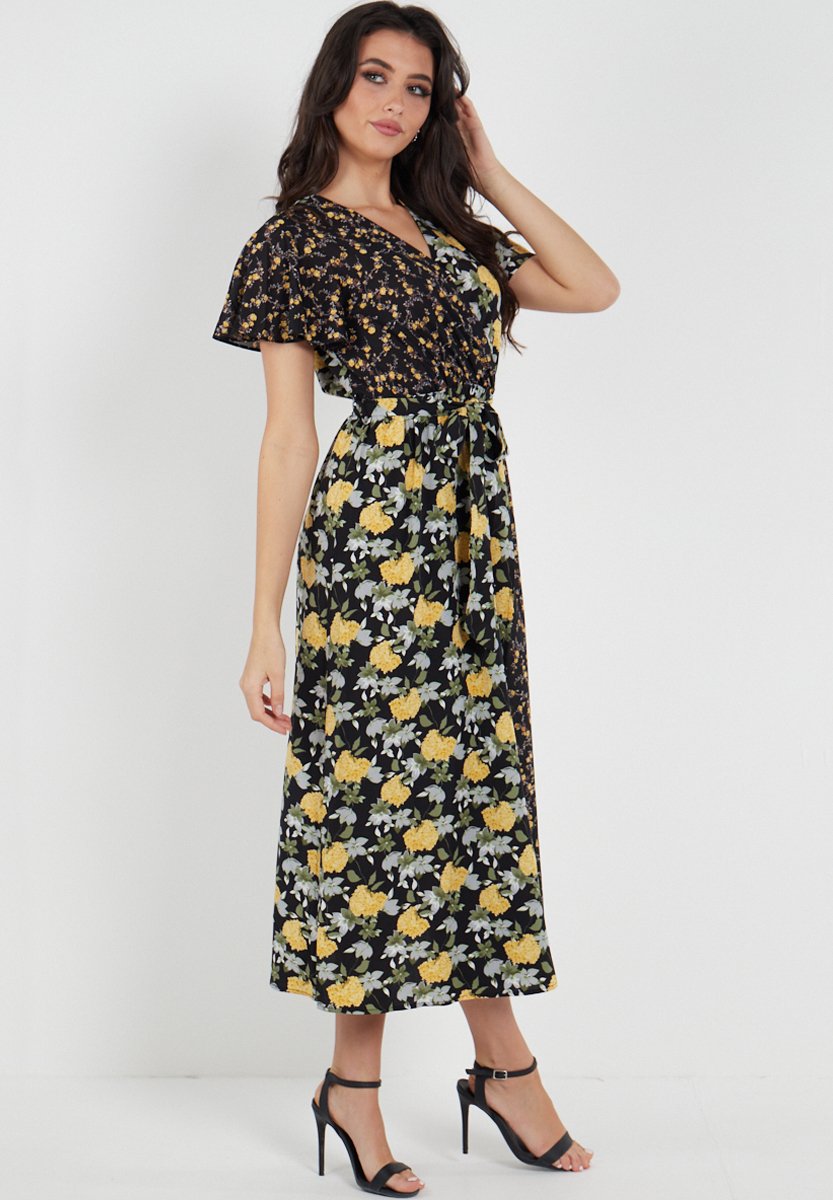 MIX FLORAL WRAP - Day dress