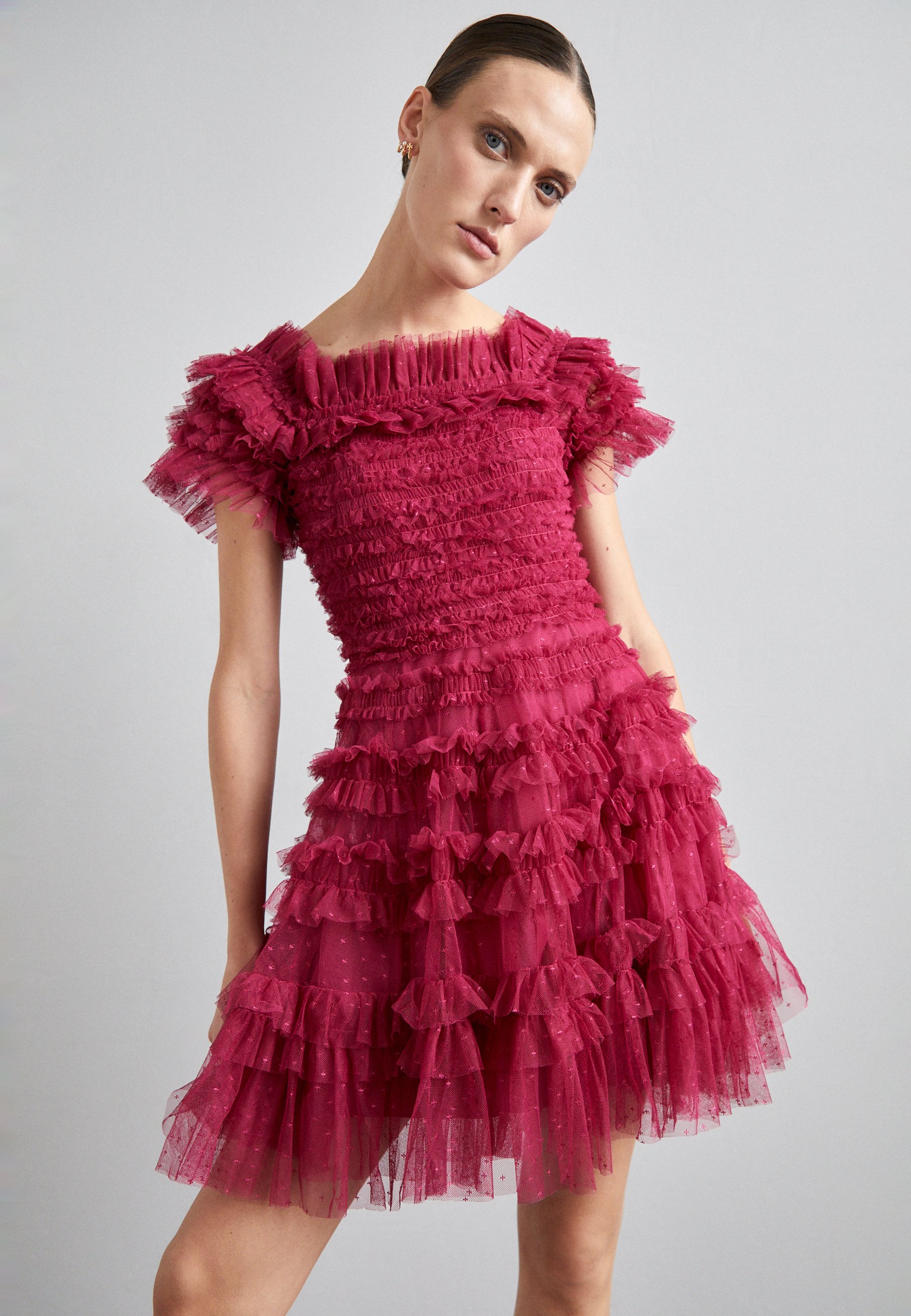 LISETTE RUFFLE MICRO MINI DRESS - Cocktail dress / Party dress
